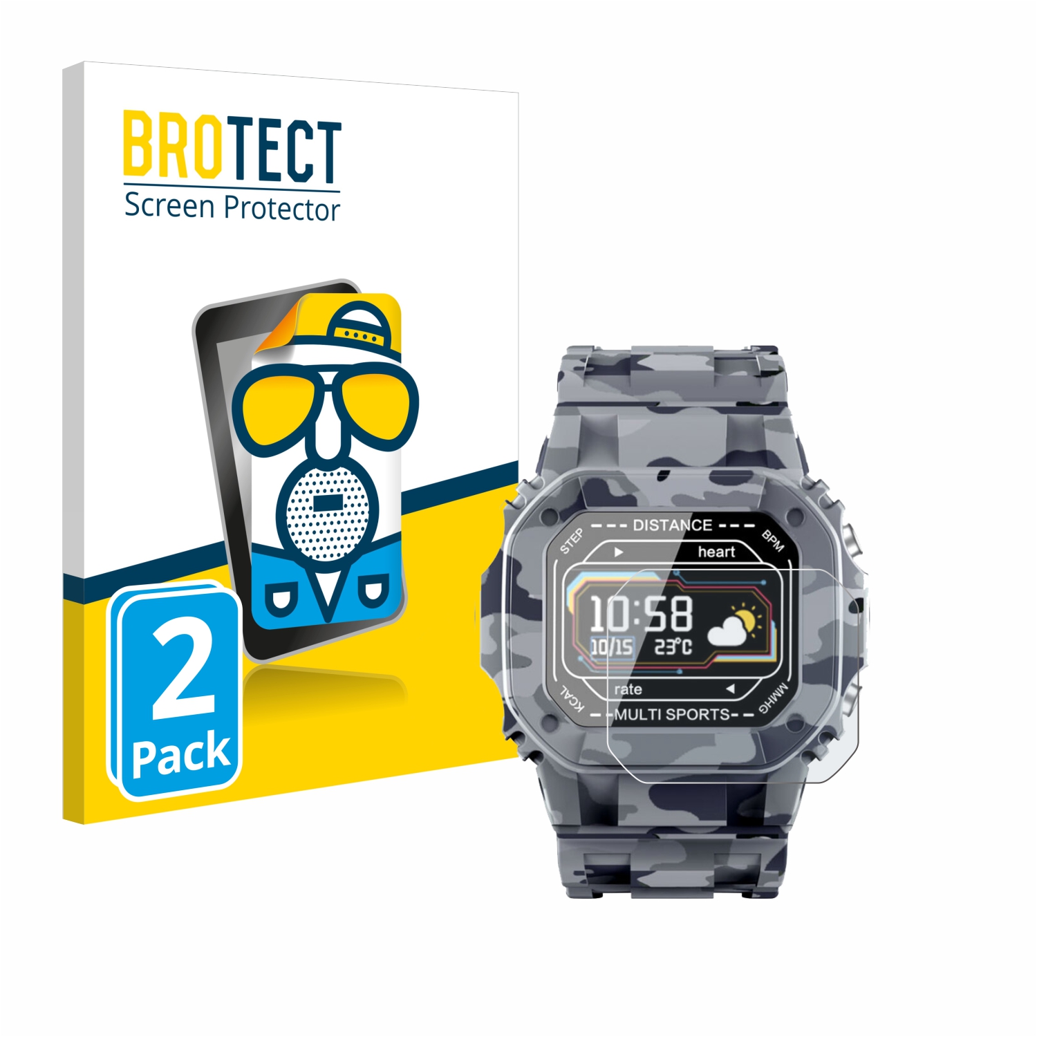 2x BROTECT Entspiegelungs-Folie pro JAY-tech SWi2