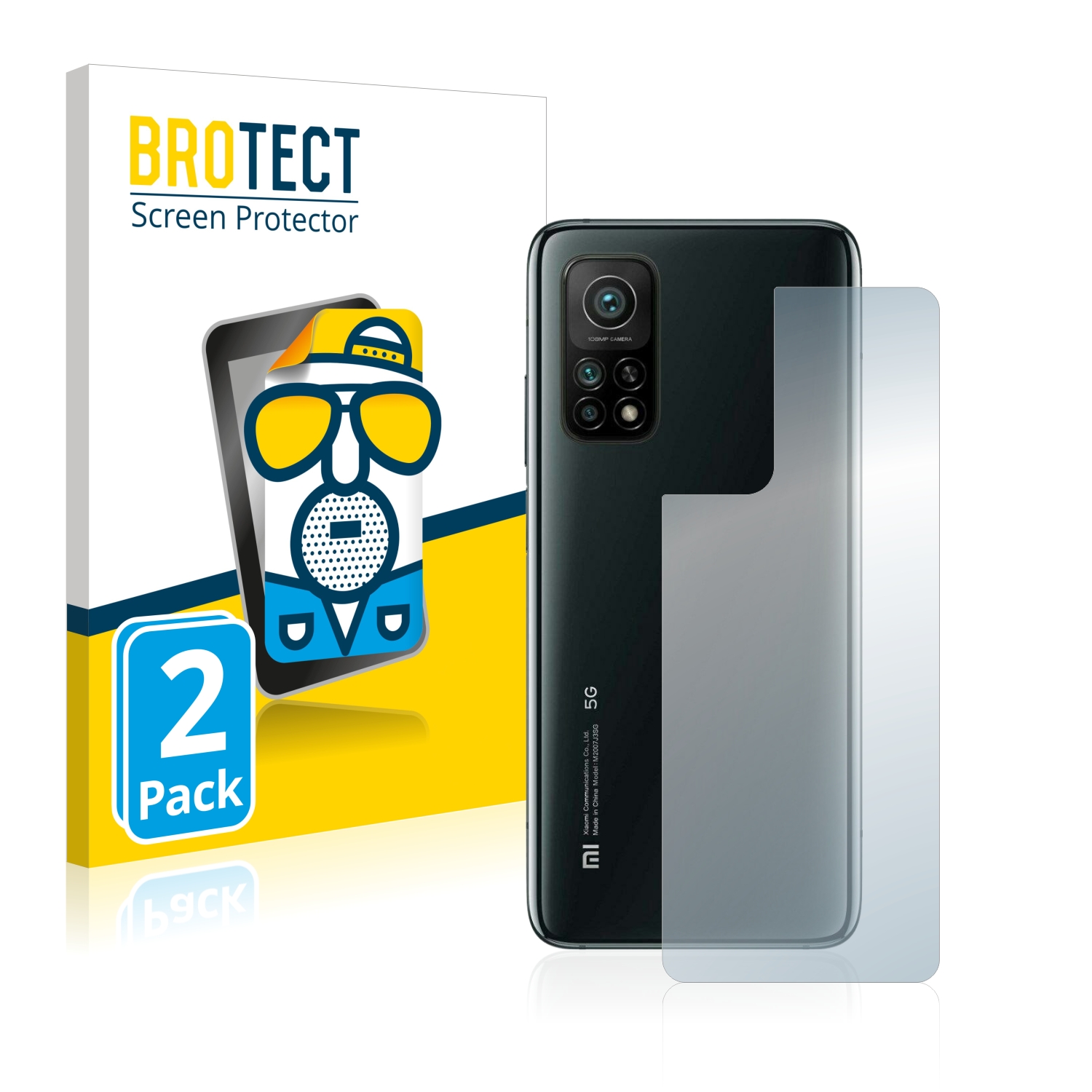 2x BROTECT Entspiegelungs-Folie pro Xiaomi Mi 10T Pro 5G (zadní strana)