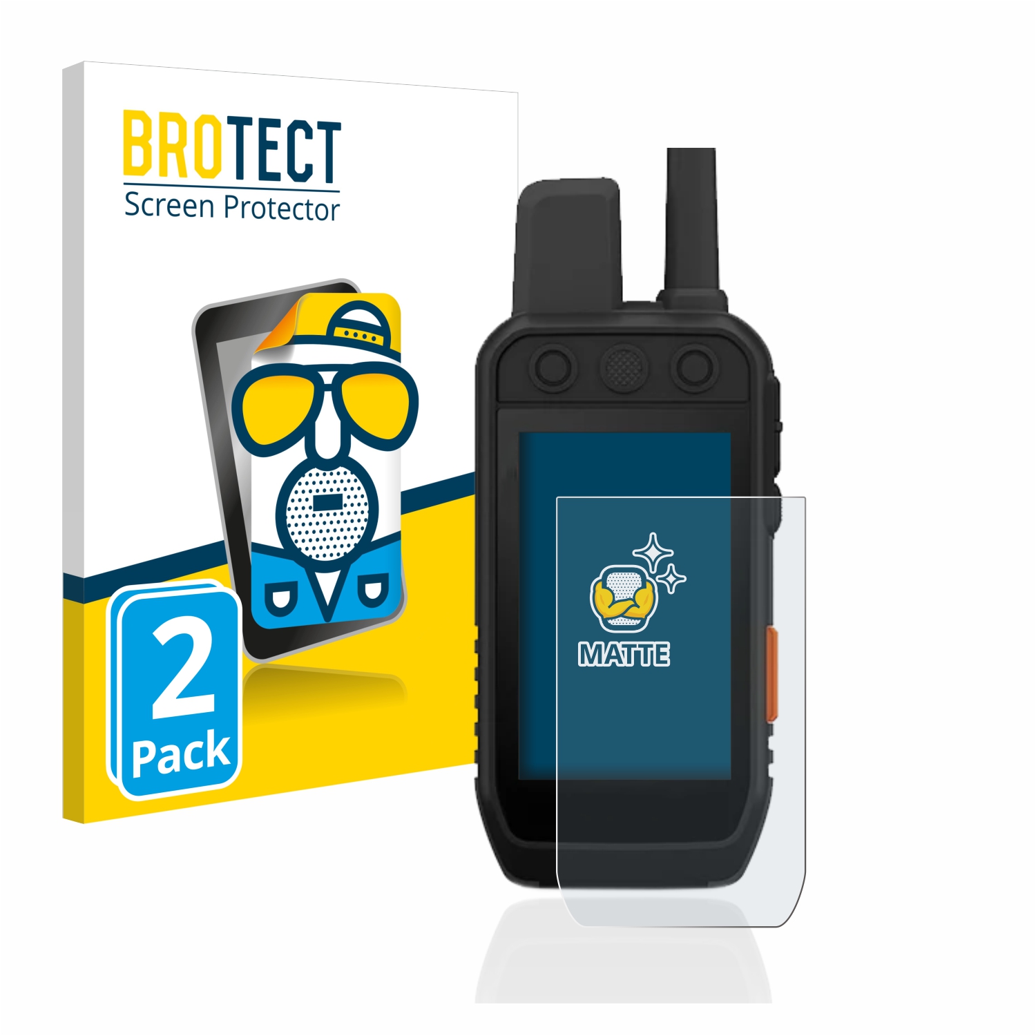 2x BROTECT Entspiegelungs-Folie pro Garmin Alpha 200 K