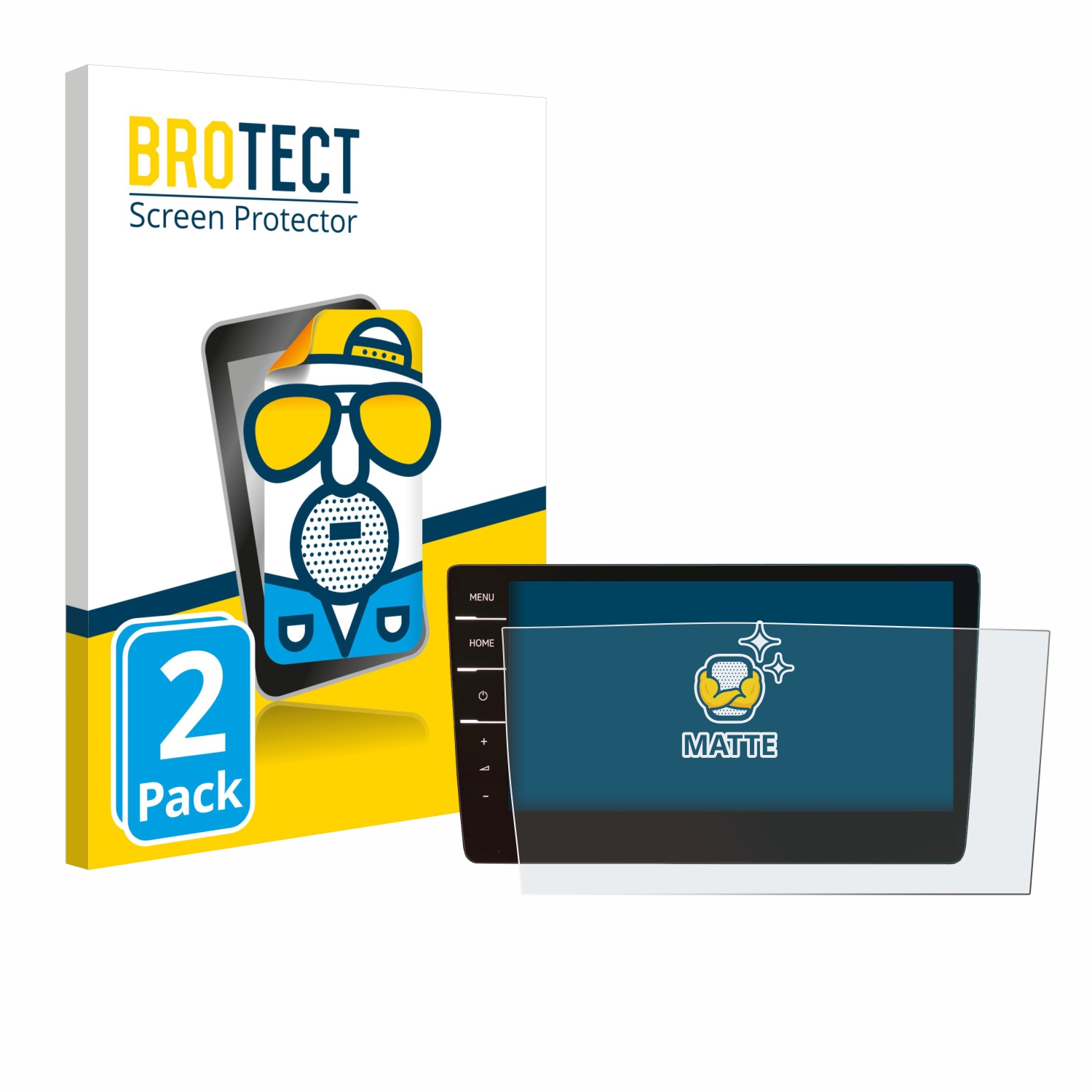 2x BROTECT Entspiegelungs-Folie pro Volkswagen T6.1 California 2021 Discover Pro 9.2