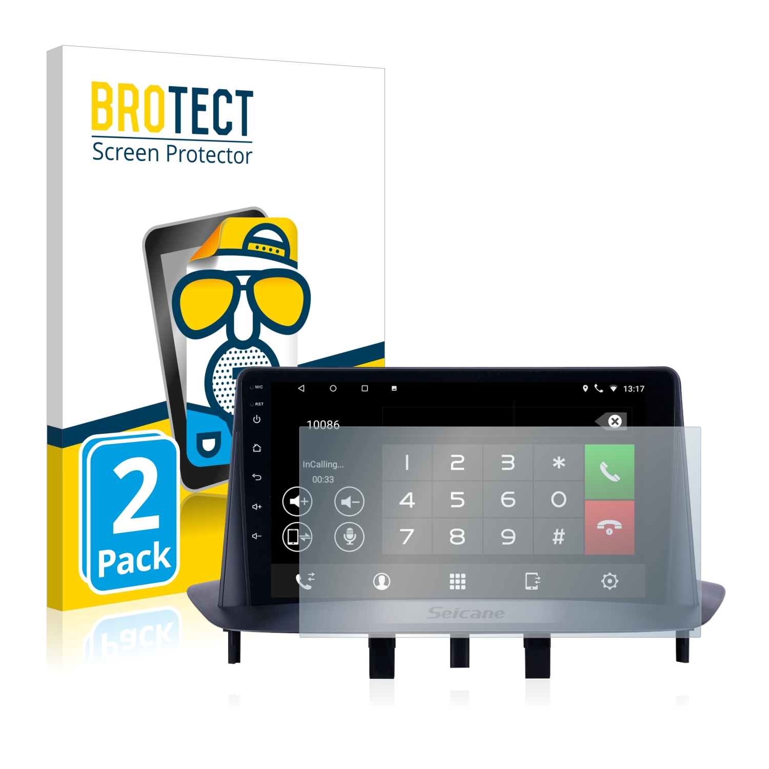 2x BROTECT Entspiegelungs-Folie pro Pioneer AVH-Z5200DAB