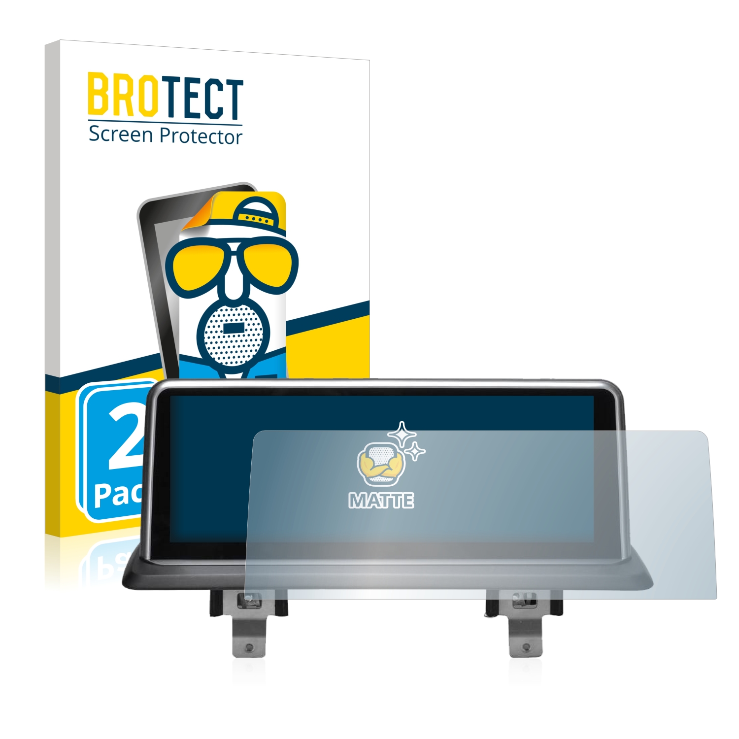 2x BROTECT Entspiegelungs-Folie pro BMW 1 F20 2011-2016 VioVox 8211 10.25