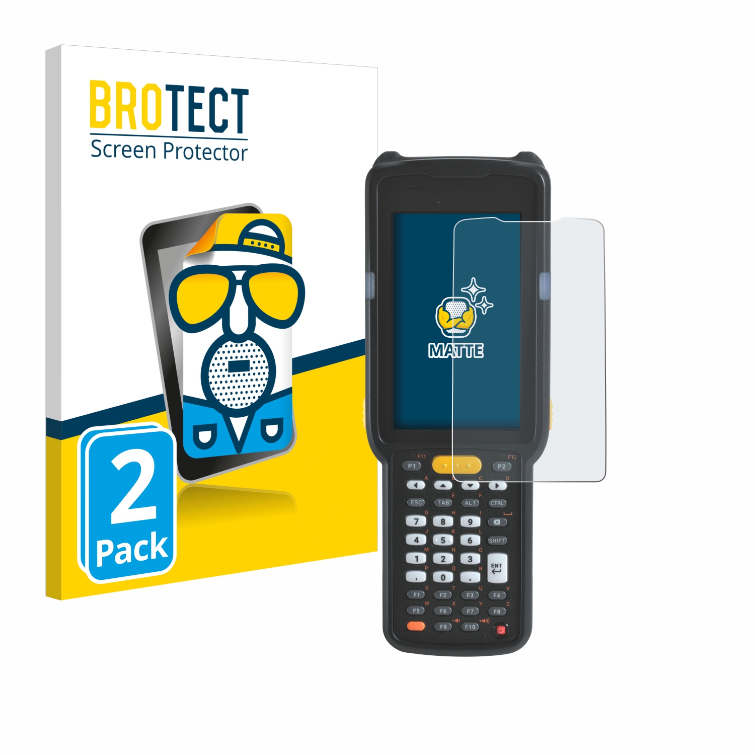 2x BROTECT Entspiegelungs-Folie pro Zebra MC330L