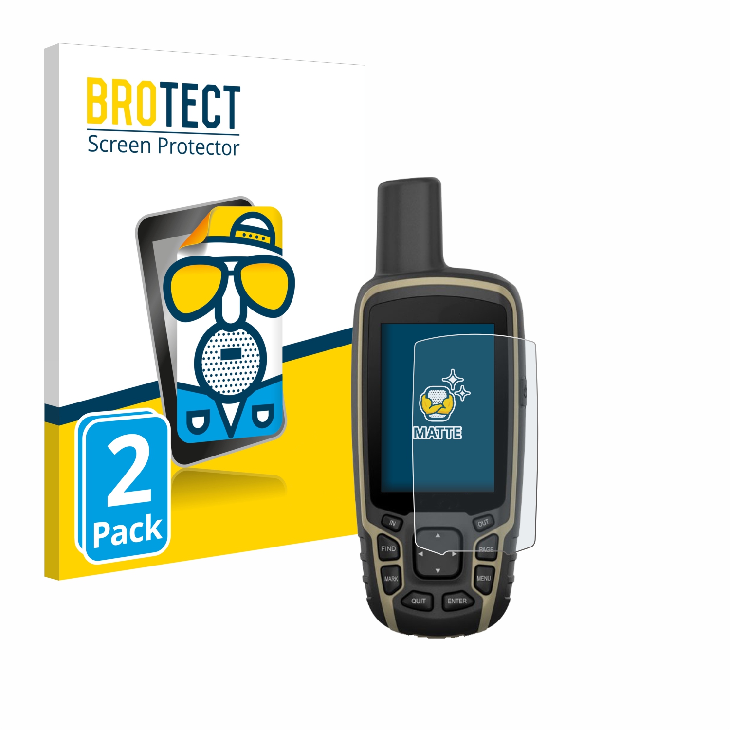 2x BROTECT Entspiegelungs-Folie pro Garmin GPSMAP 65s