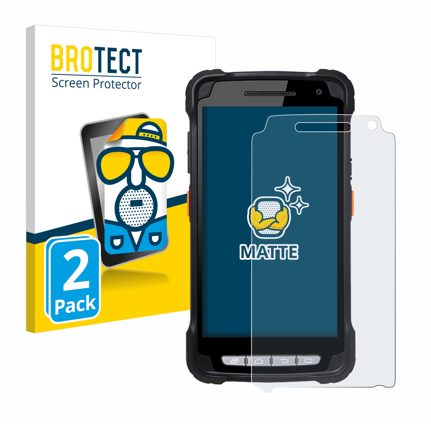 2x BROTECT Entspiegelungs-Folie pro Point Mobile PM90