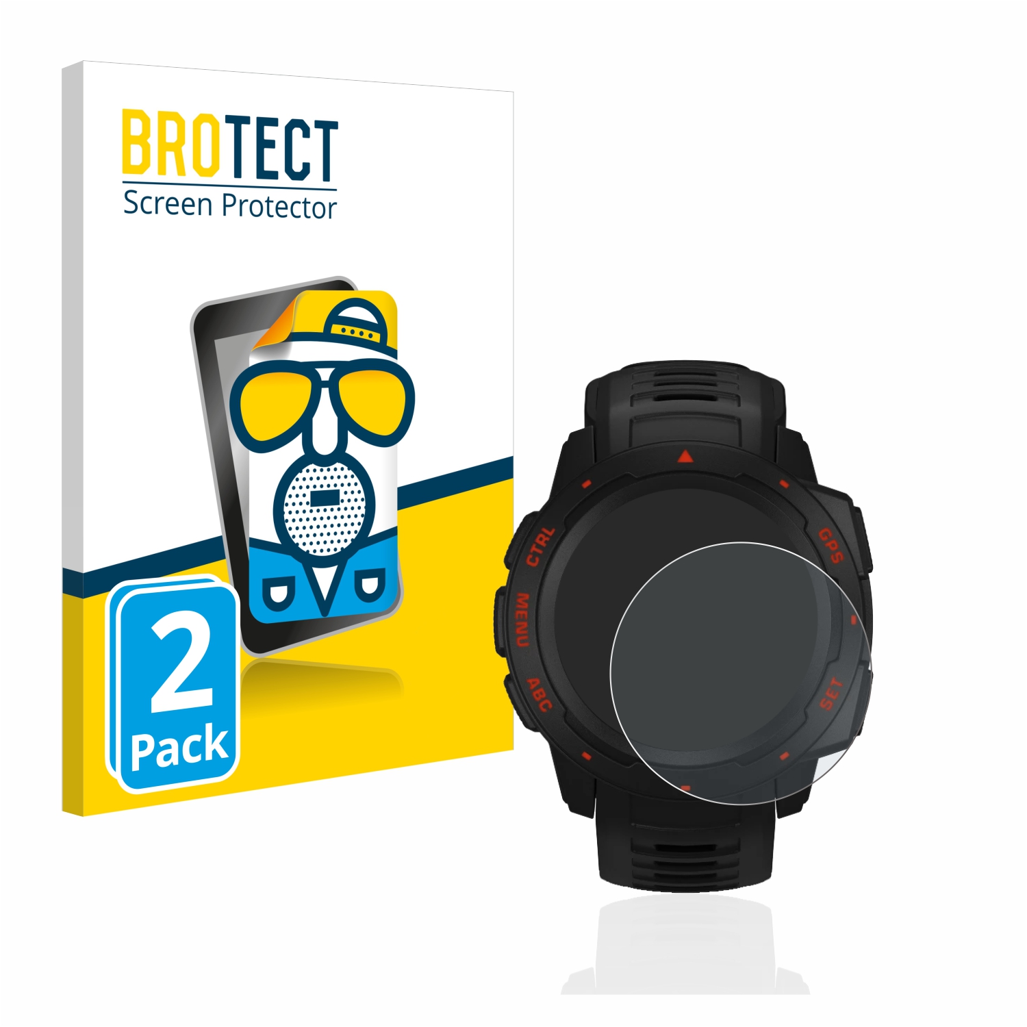 2x BROTECT Entspiegelungs-Folie pro Garmin Instinct Esports