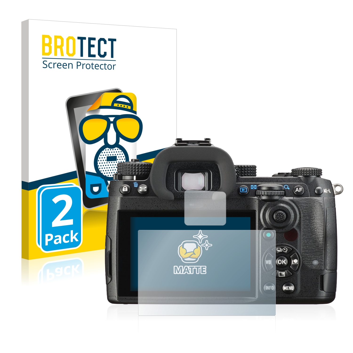 2x BROTECT Entspiegelungs-Folie pro Pentax K-3 Mark III