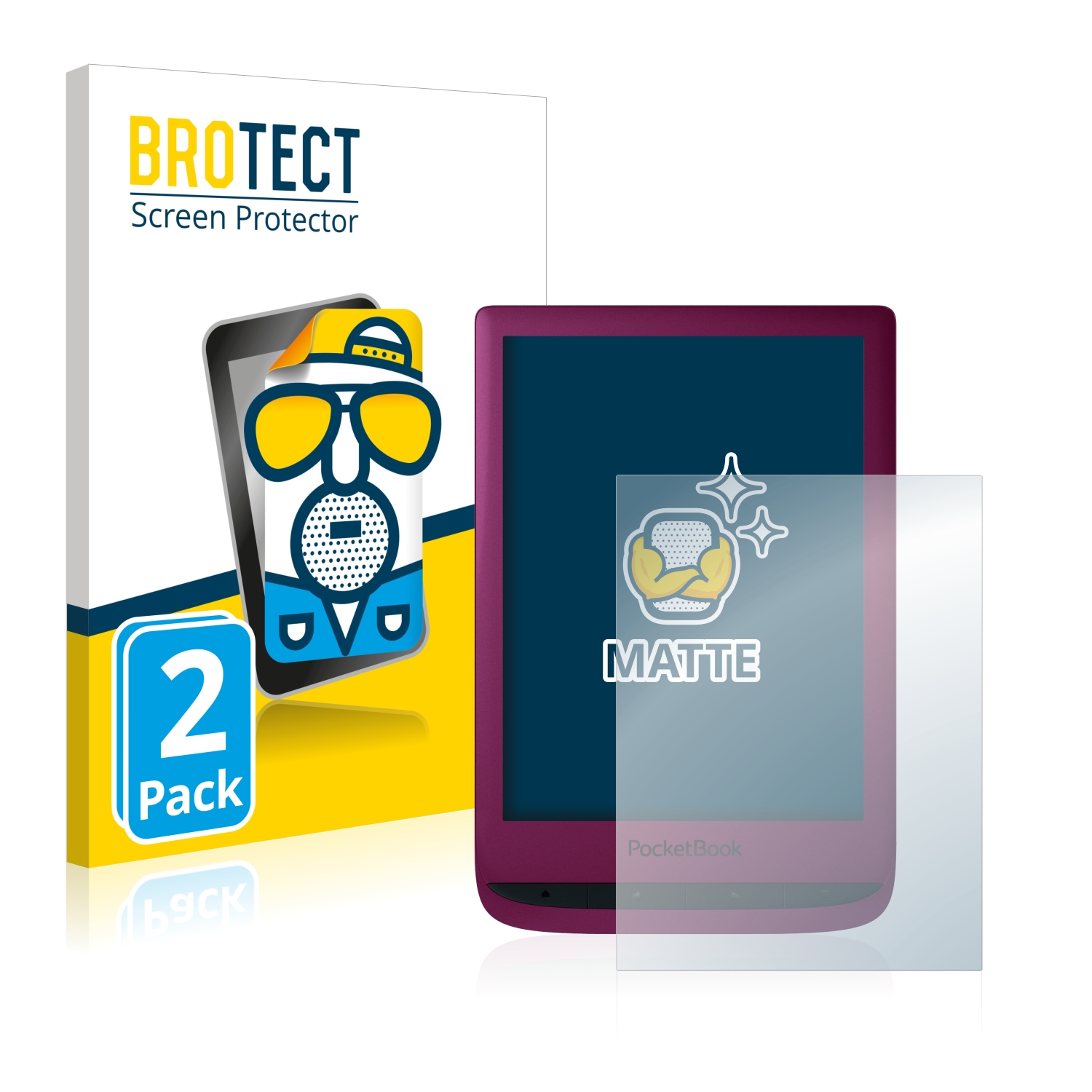 2x BROTECT Entspiegelungs-Folie pro PocketBook Touch Lux 5