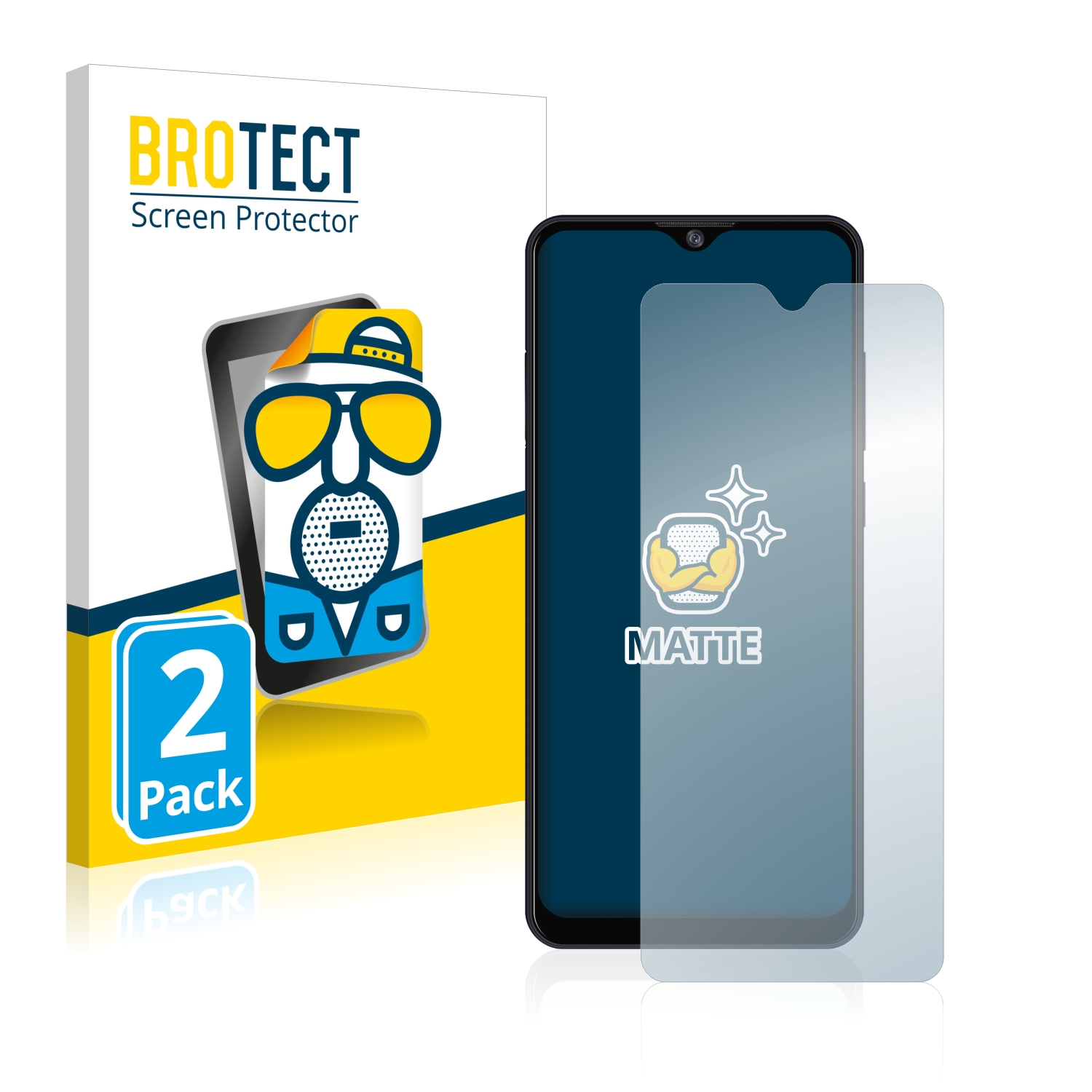 2x BROTECT Entspiegelungs-Folie pro ZTE Blade A7s 2020