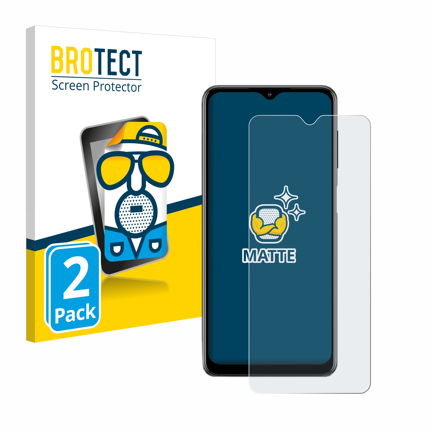 2x BROTECT Entspiegelungs-Folie pro Samsung Galaxy M12