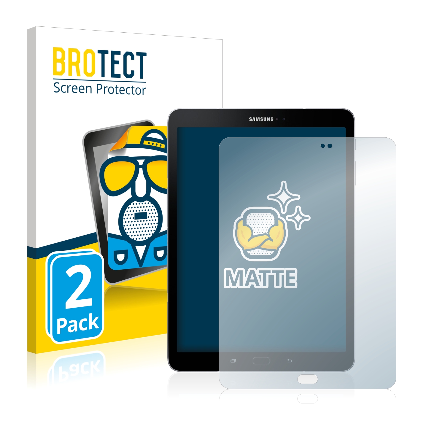 2x BROTECT Entspiegelungs-Folie pro Samsung Galaxy Tab S3