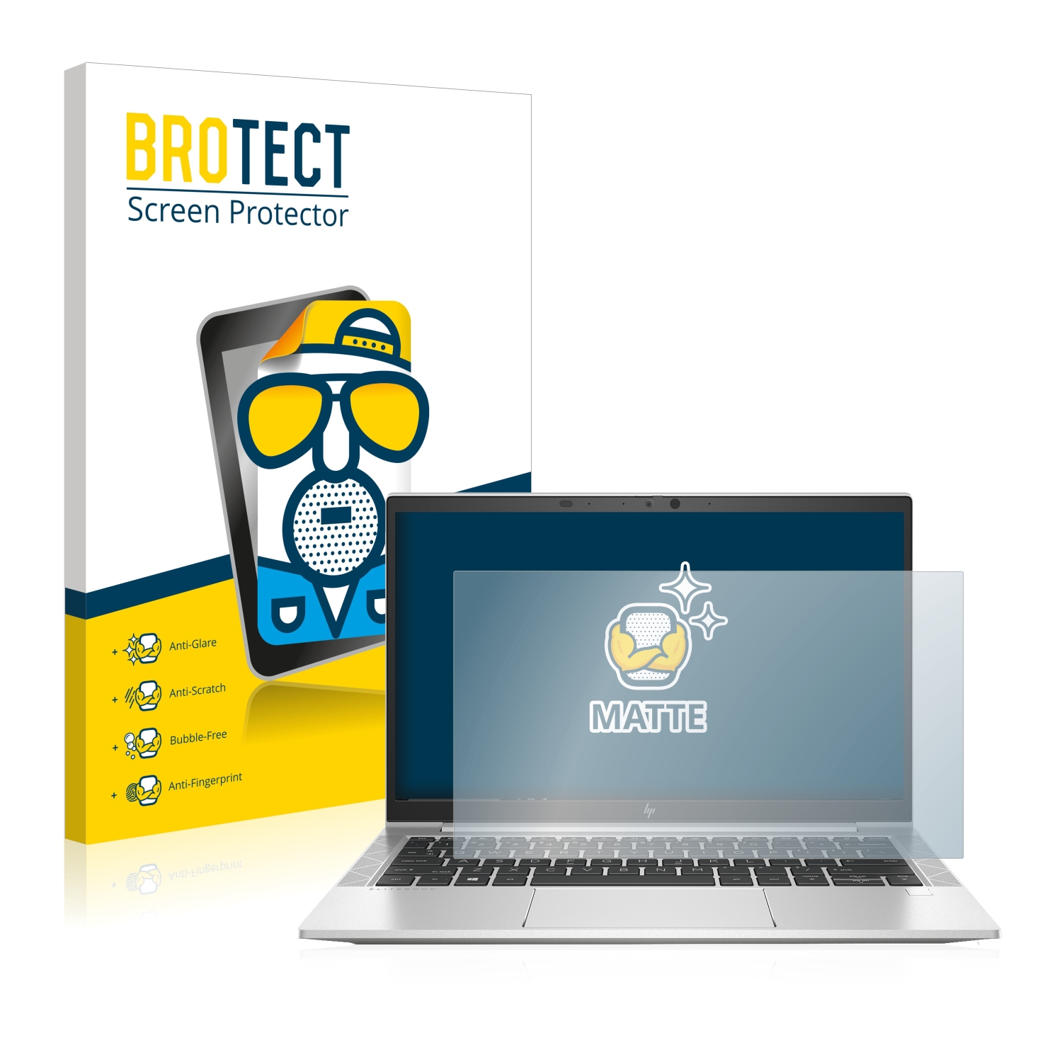 2x BROTECT Entspiegelungs-Folie pro HP EliteBook 830 G7 Non-Touch
