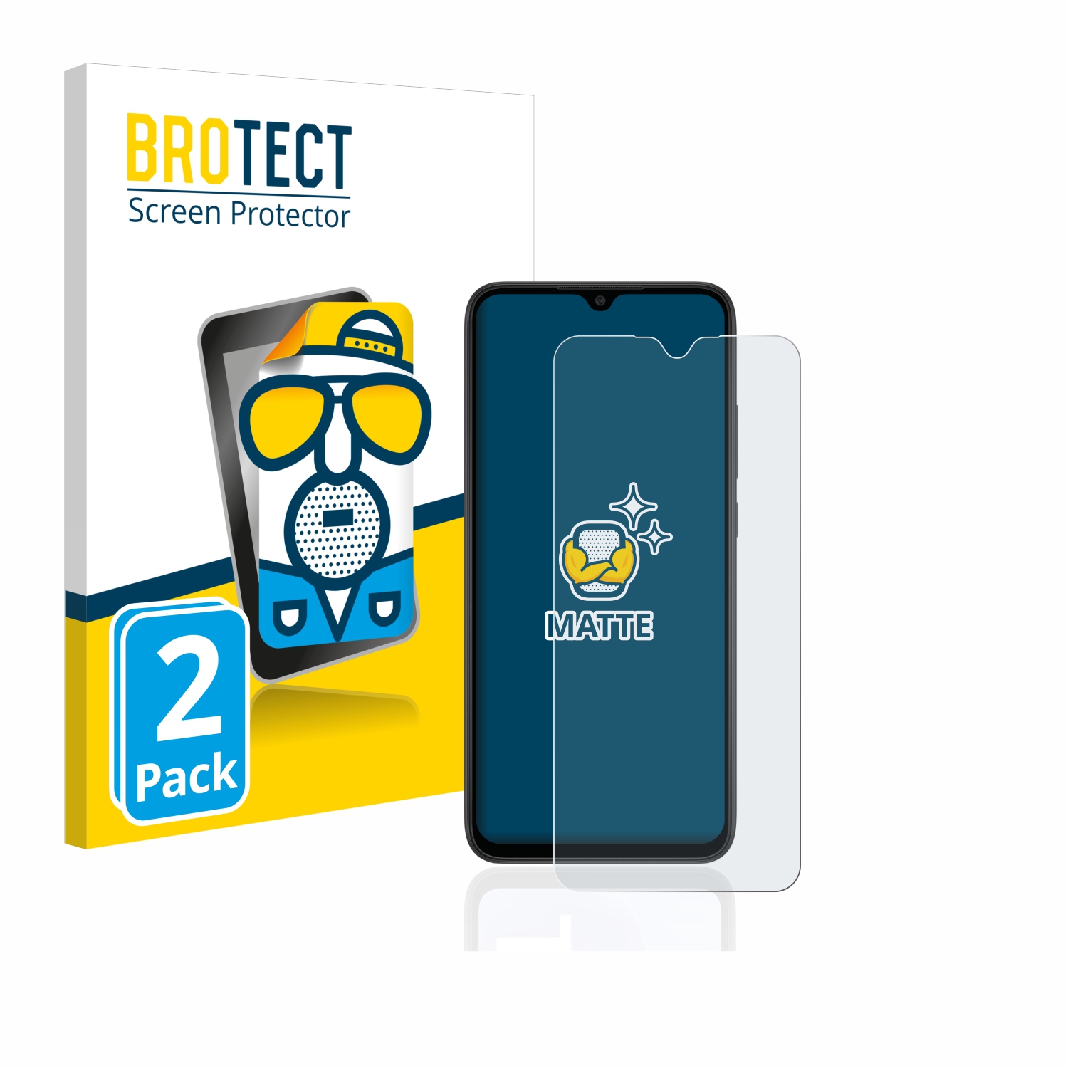 2x BROTECT Entspiegelungs-Folie pro Xiaomi Redmi 9AT