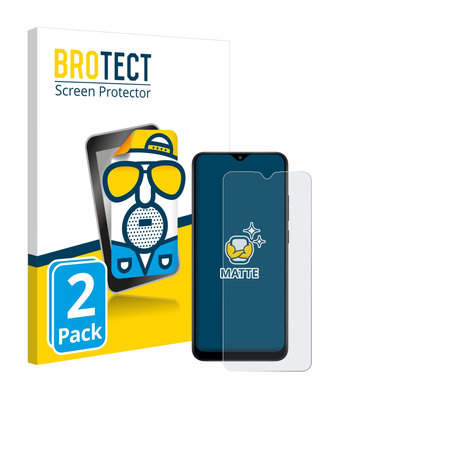 2x BROTECT Entspiegelungs-Folie pro Samsung Galaxy A02s