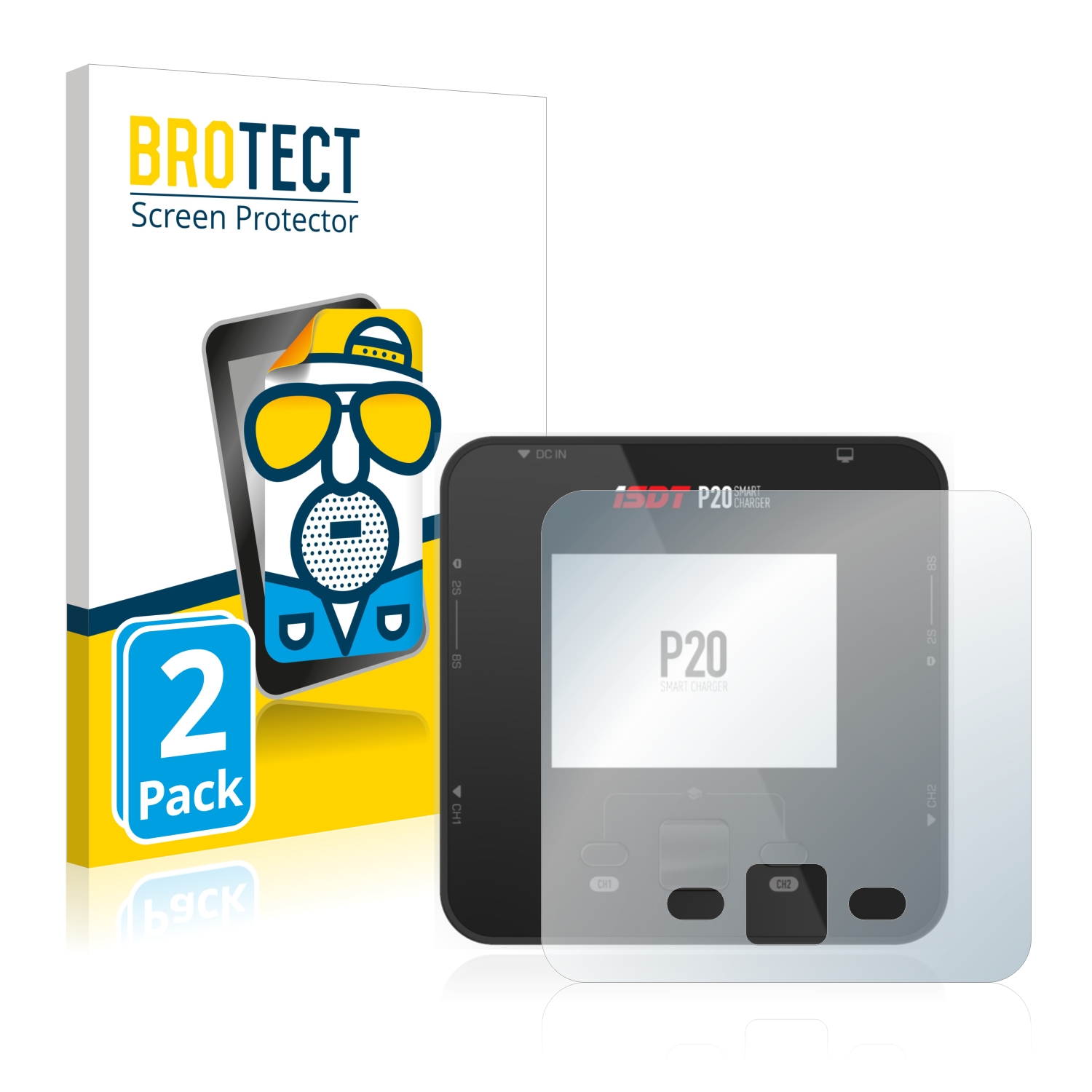 2x BROTECT Entspiegelungs-Folie pro ISDT P20