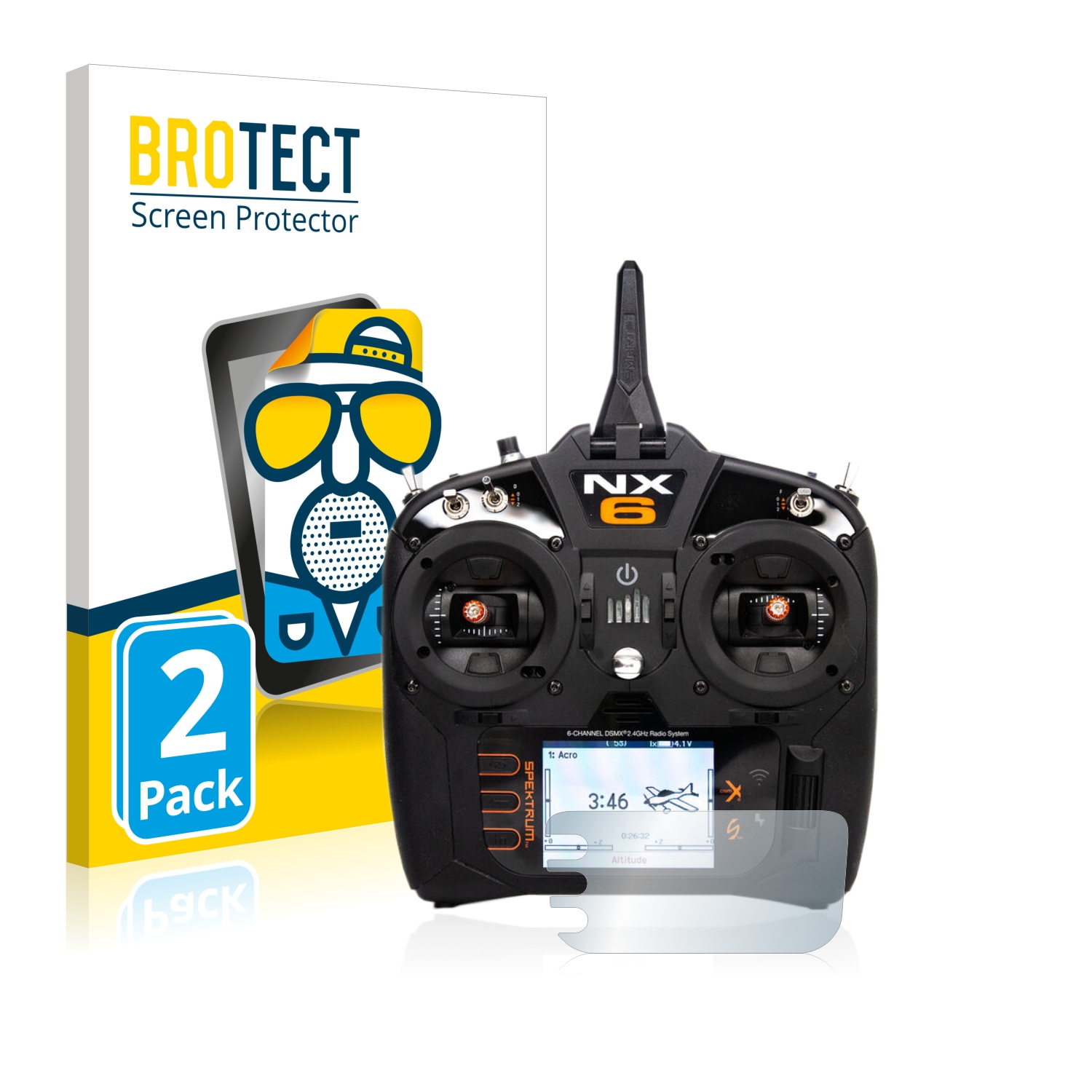 2x BROTECT Entspiegelungs-Folie pro Spektrum NX6