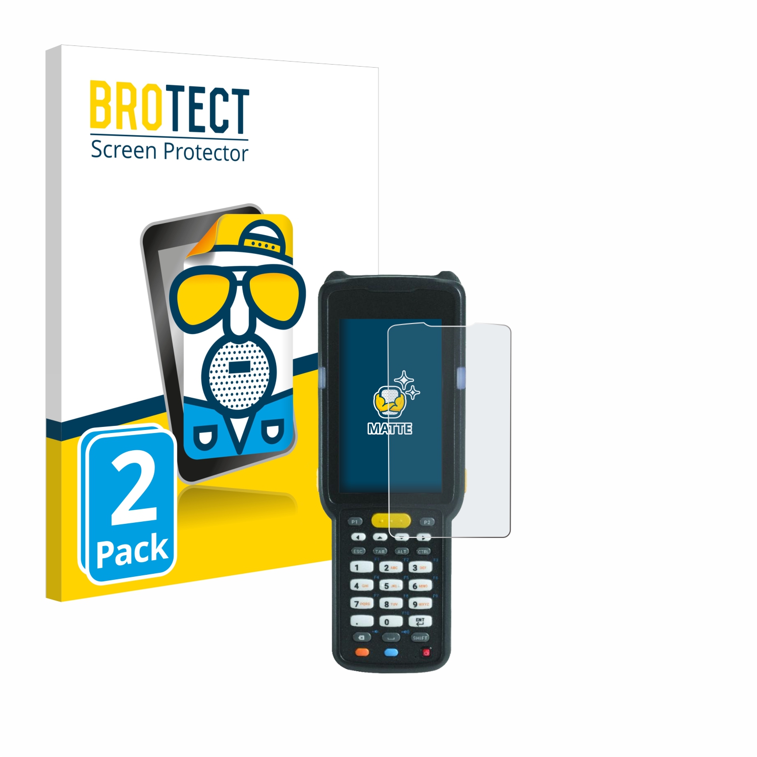 2x BROTECT Entspiegelungs-Folie pro Zebra MC3300X