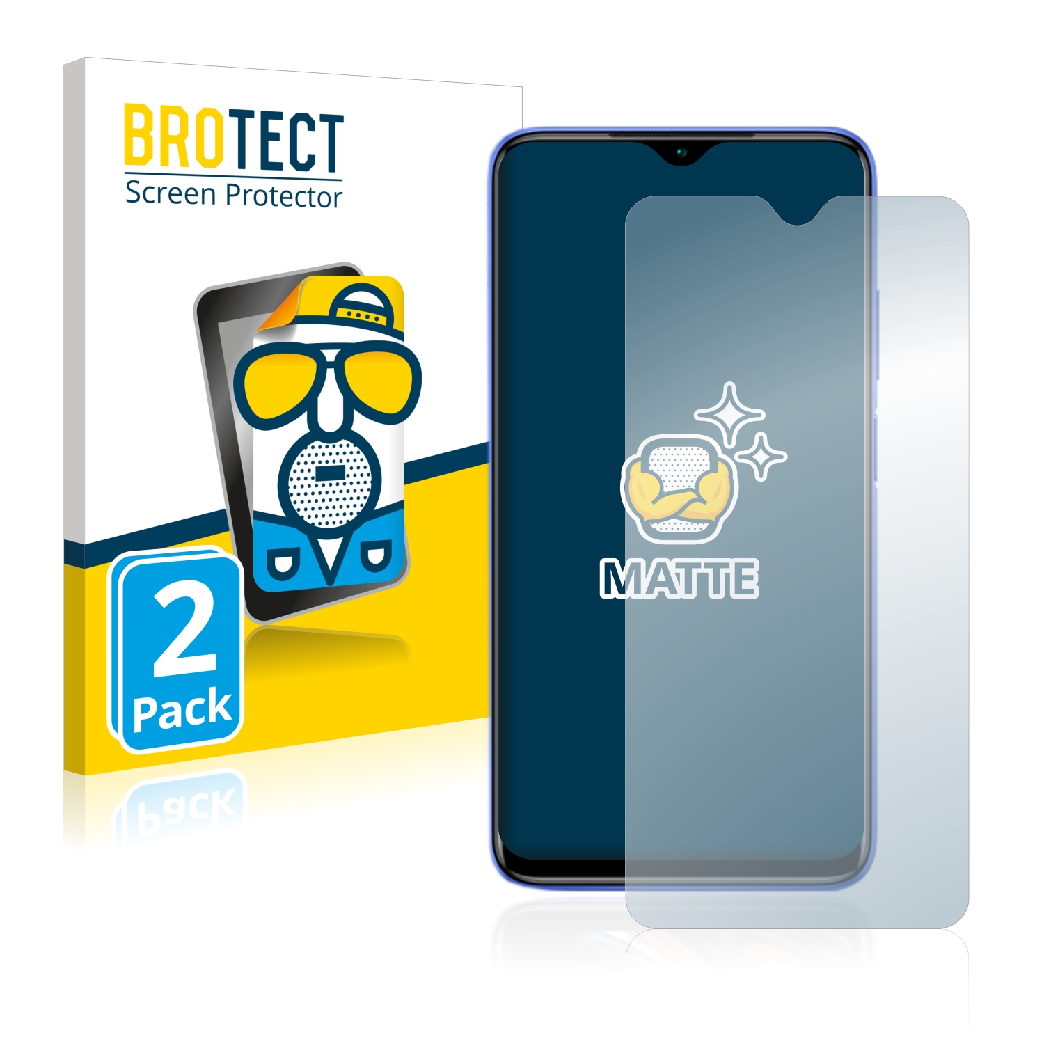 2x BROTECT Entspiegelungs-Folie pro Xiaomi Redmi 9T