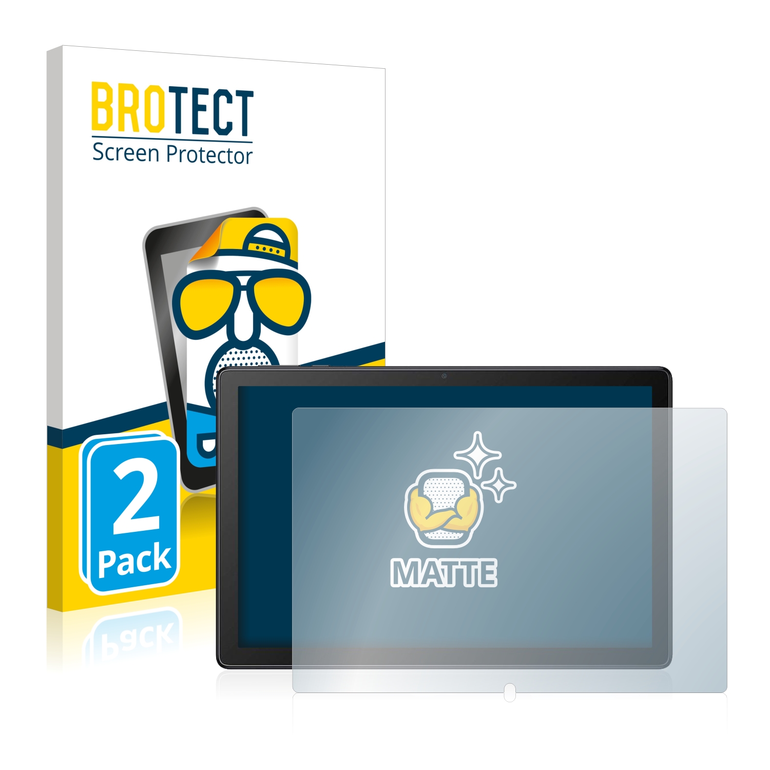 2x BROTECT Entspiegelungs-Folie pro Alcatel 1T 8092