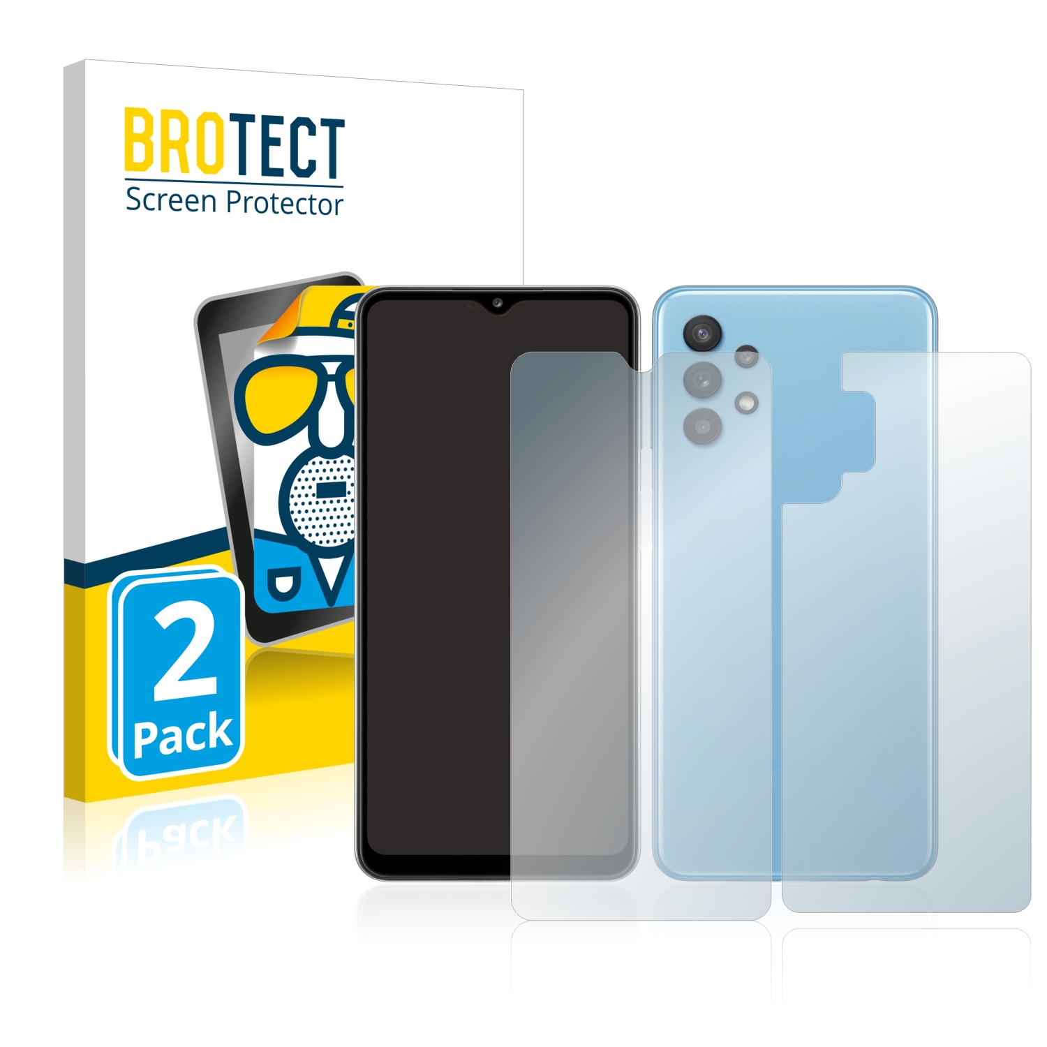 2x BROTECT Entspiegelungs-Folie pro Samsung Galaxy A32 5G (displej+zadní strana)