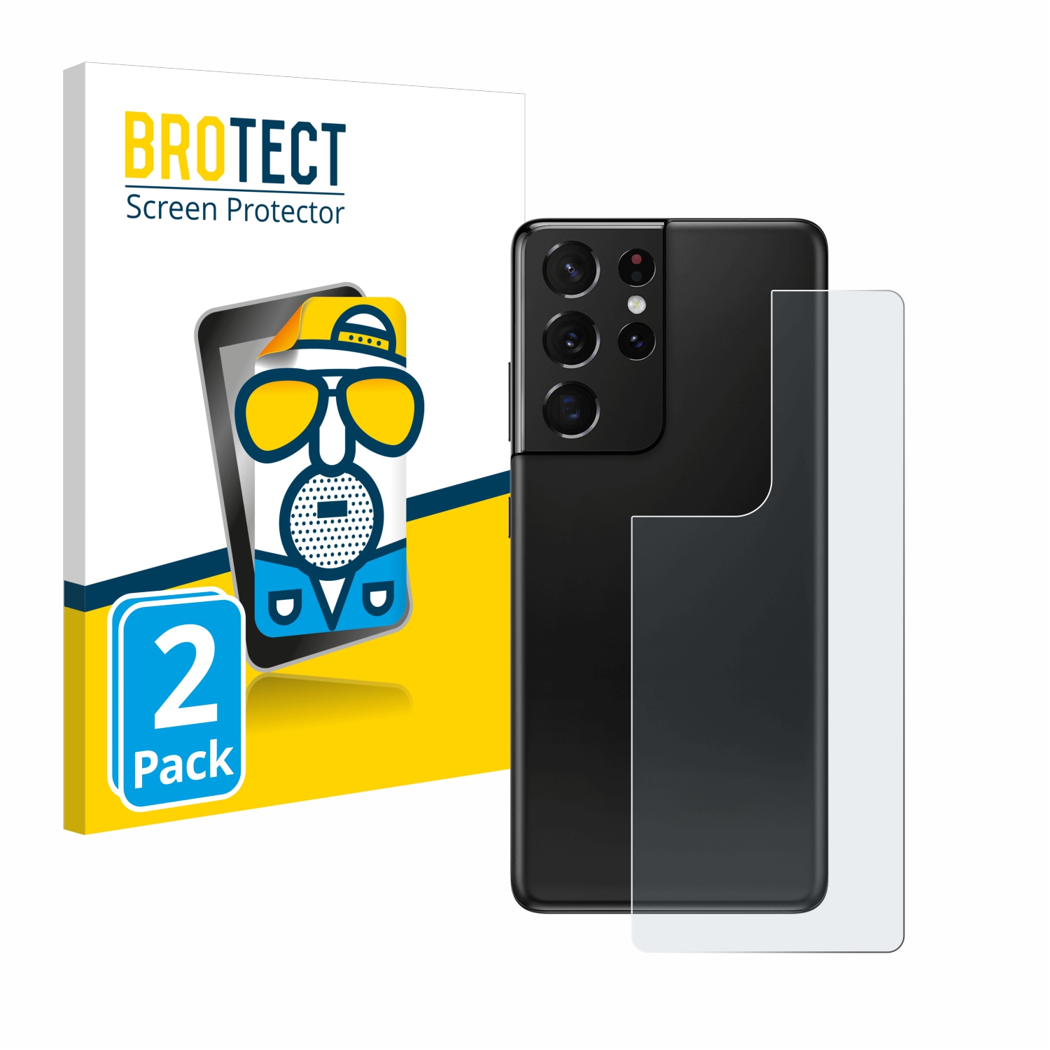 2x BROTECT Entspiegelungs-Folie pro Samsung Galaxy S21 Ultra 5G (zadní strana)