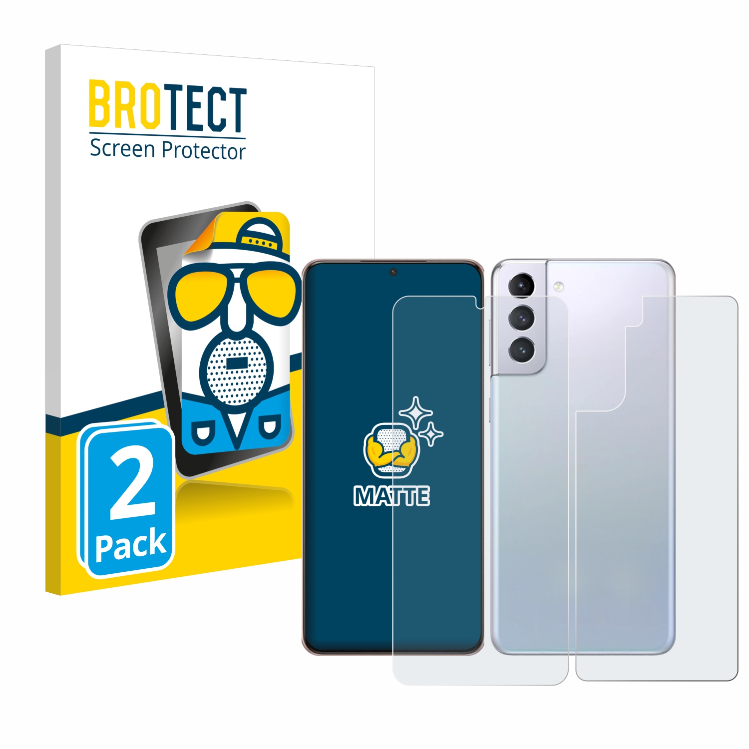 2x BROTECT Entspiegelungs-Folie pro Samsung Galaxy S21 Plus 5G (displej+zadní strana)