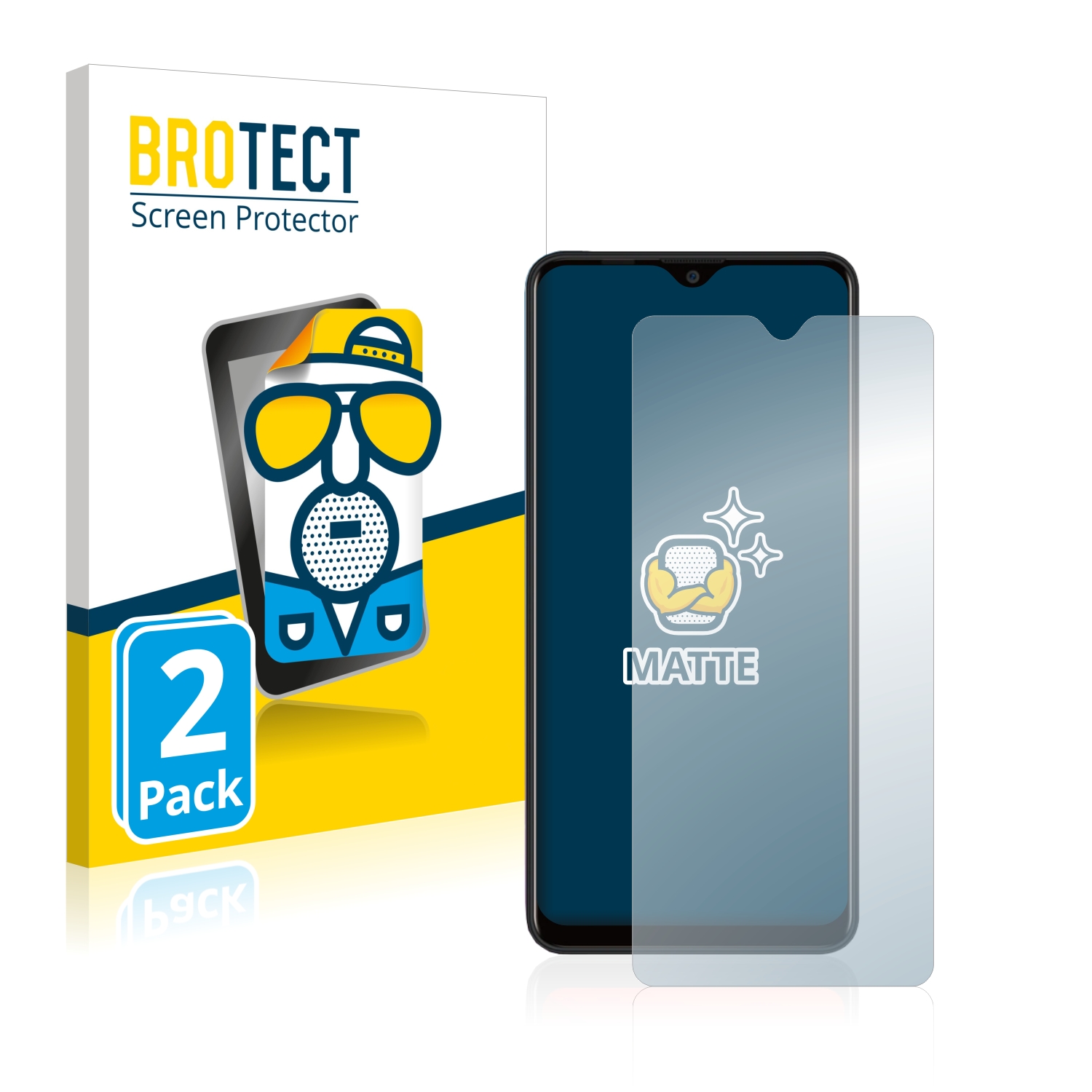 2x BROTECT Entspiegelungs-Folie pro Blackview A80 Plus