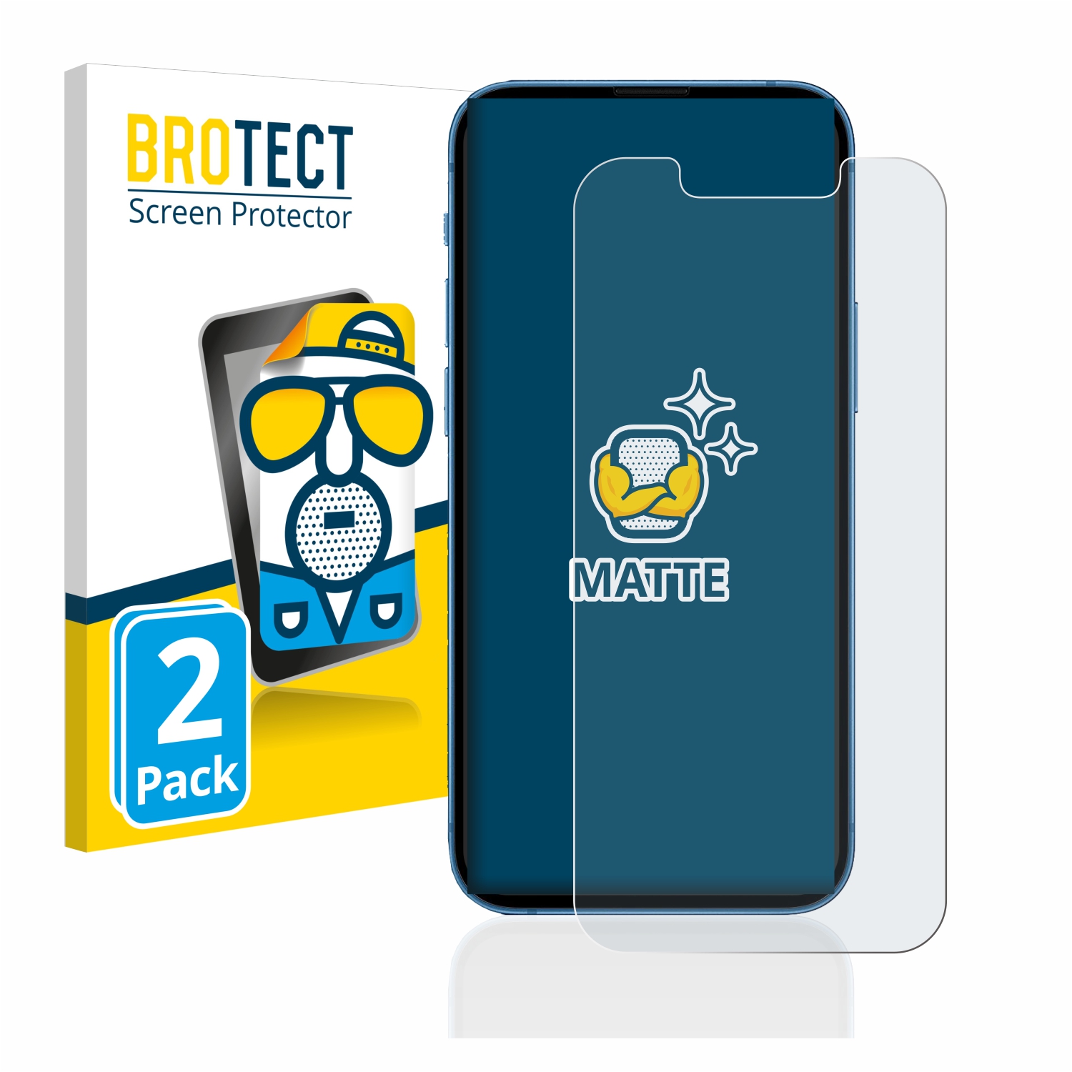 2x BROTECT Entspiegelungs-Folie pro Apple iPhone 13 mini