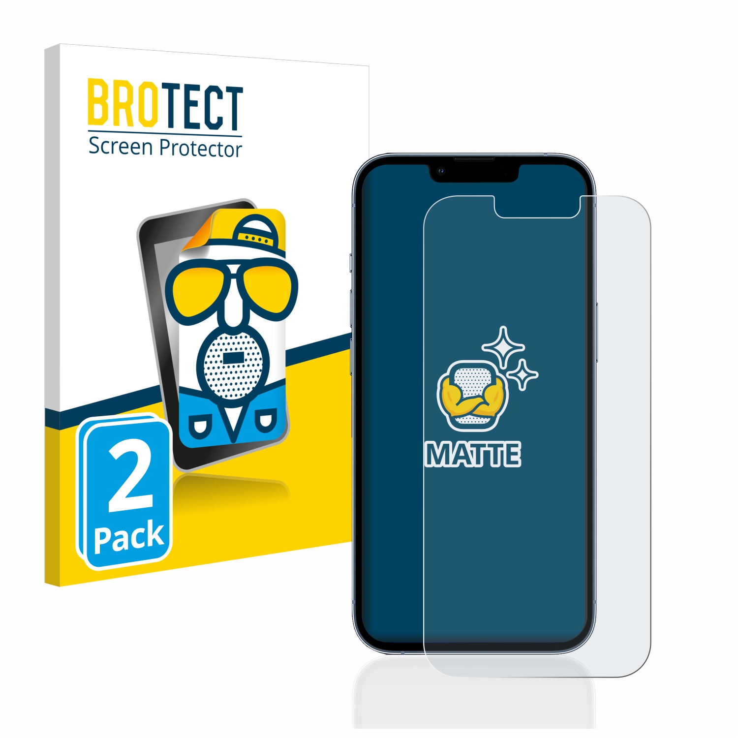 2x BROTECT Entspiegelungs-Folie pro Apple iPhone 13 Pro