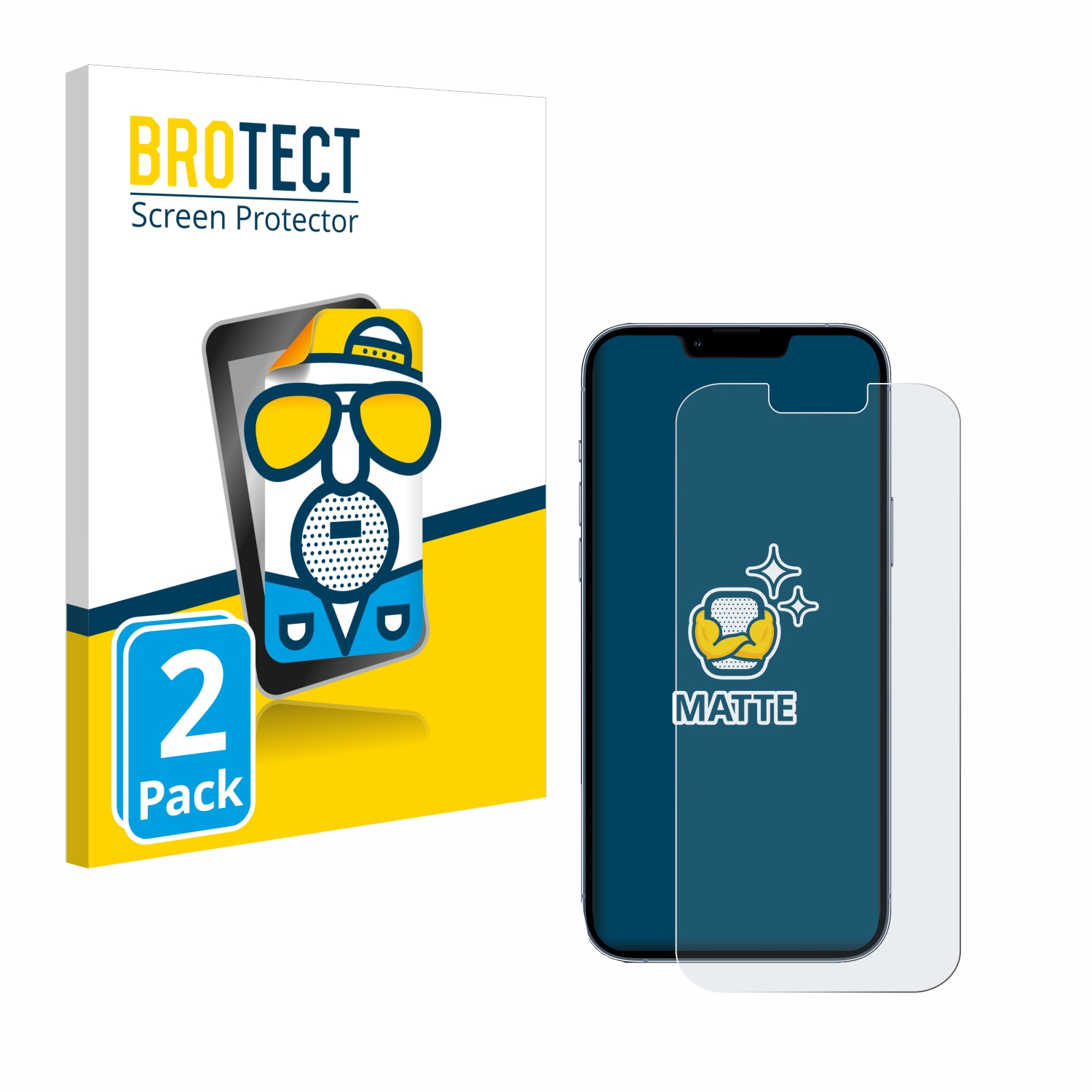 2x BROTECT Entspiegelungs-Folie pro Apple iPhone 13 Pro Max