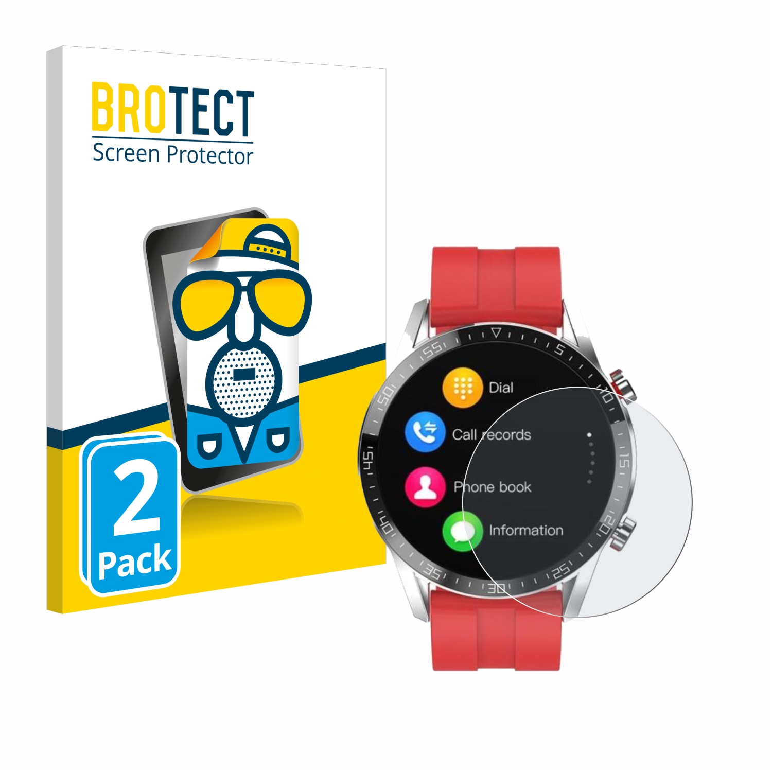 2x BROTECT Entspiegelungs-Folie pro Gentleman Smartwatch