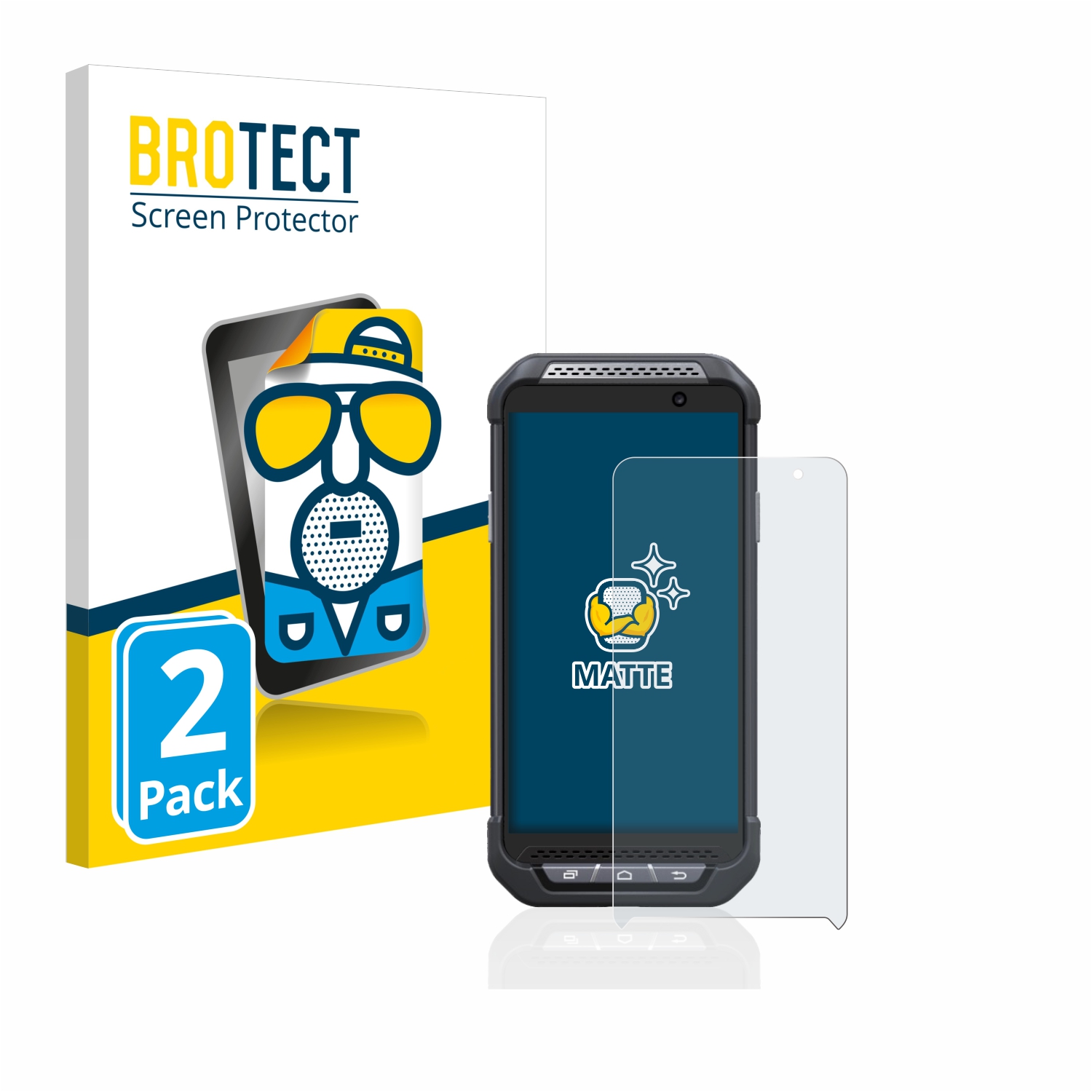 2x BROTECT Entspiegelungs-Folie pro Point Mobile PM85