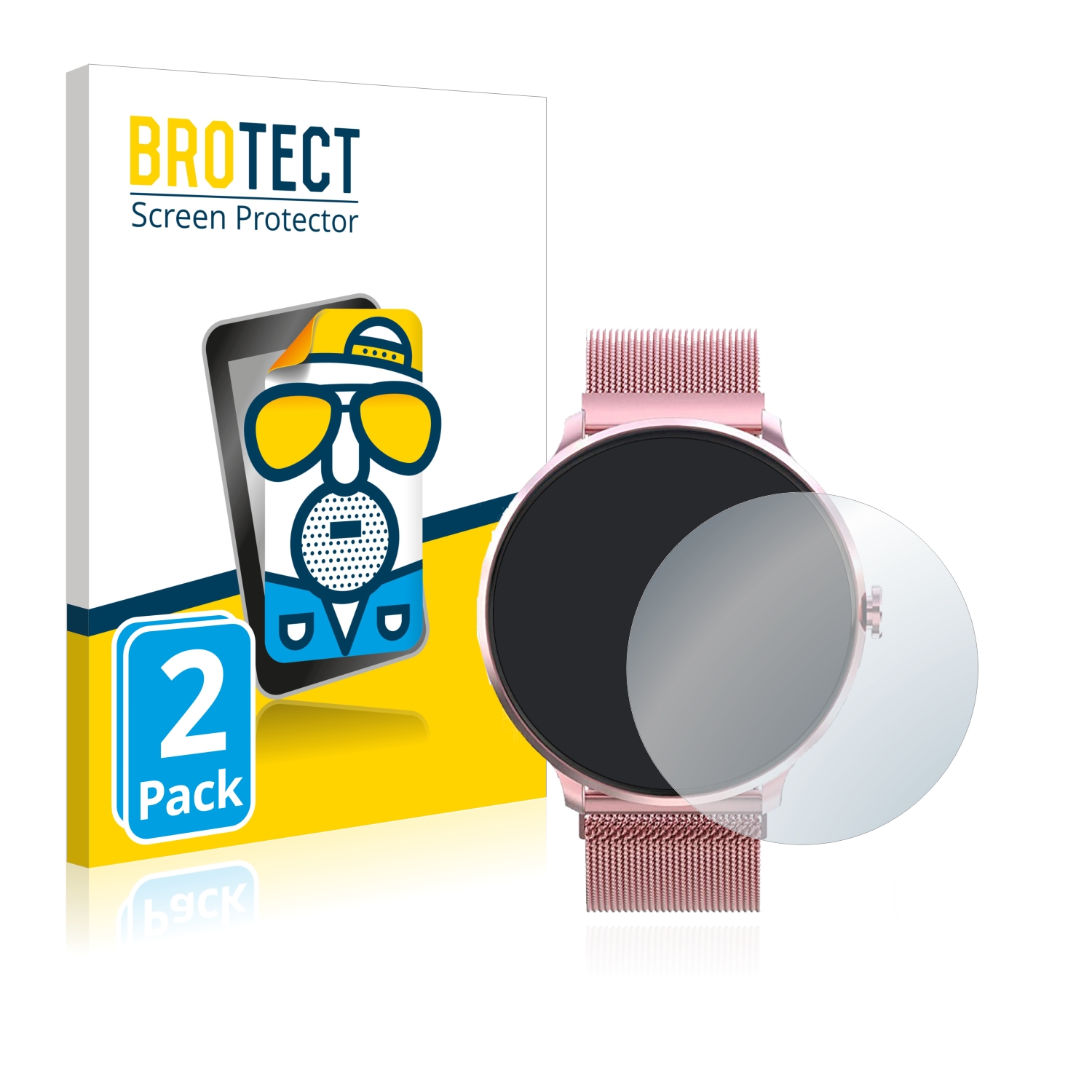 2x BROTECT Entspiegelungs-Folie pro Bebinca Smartwatch
