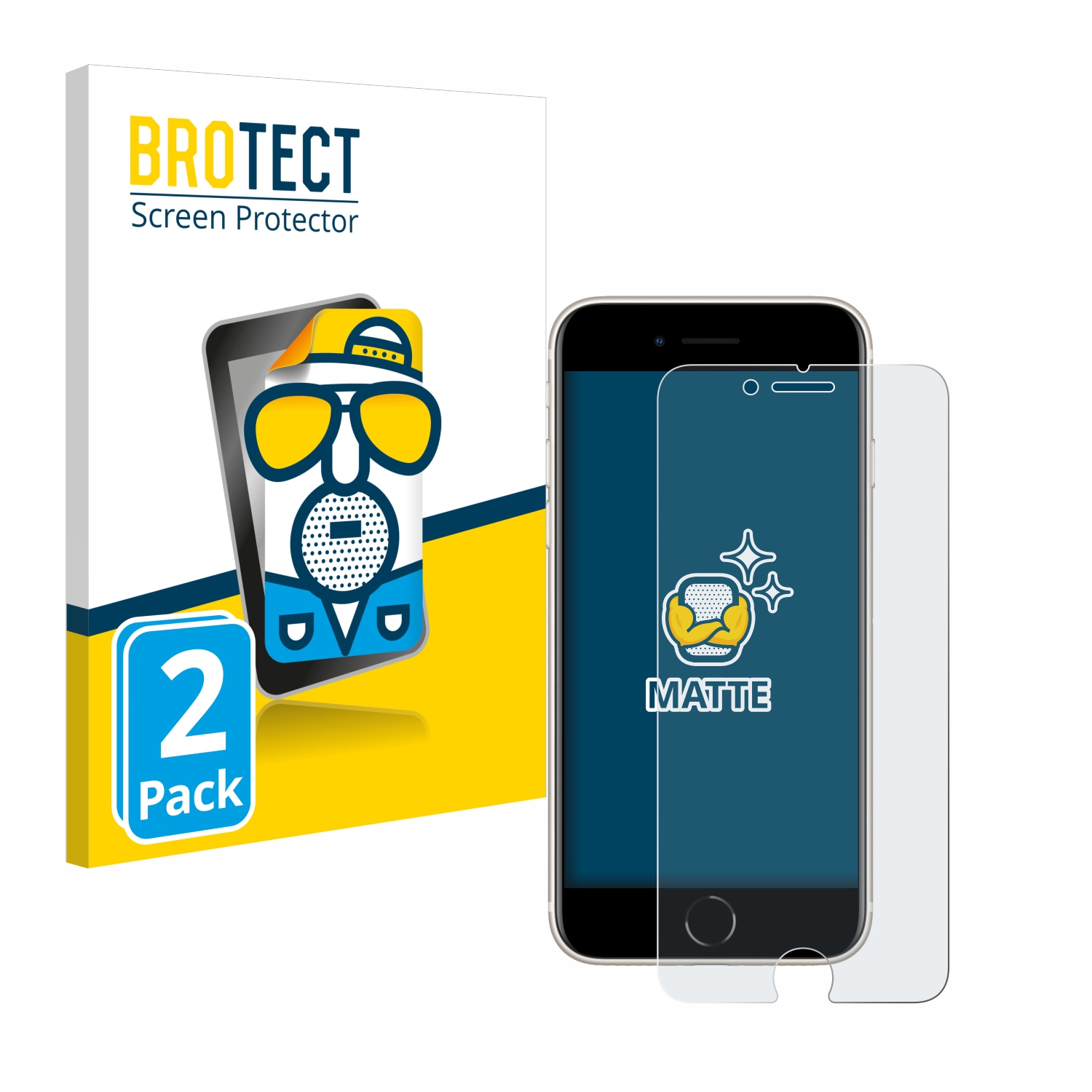 2x BROTECT Entspiegelungs-Folie pro Apple iPhone SE 3 2022
