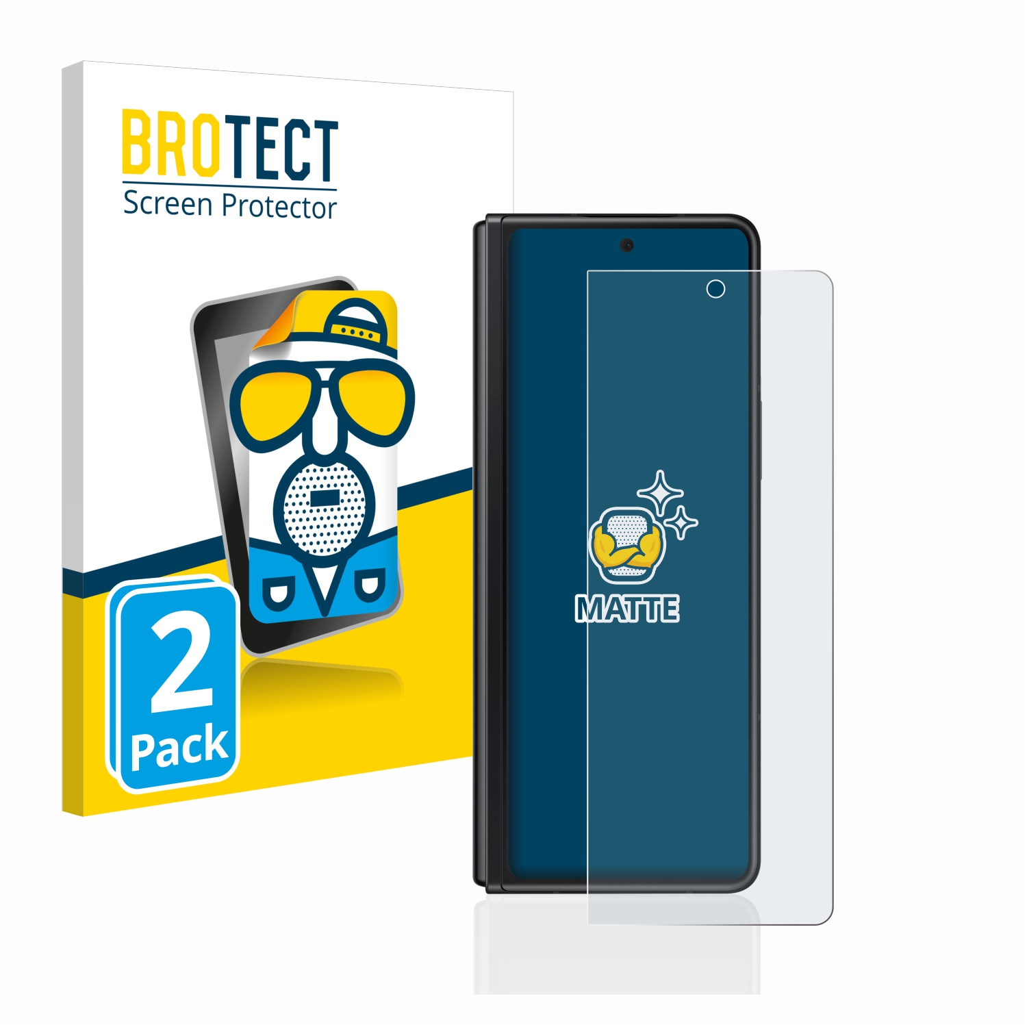 2x BROTECT Entspiegelungs-Folie pro Samsung Galaxy Z Fold 3 5G