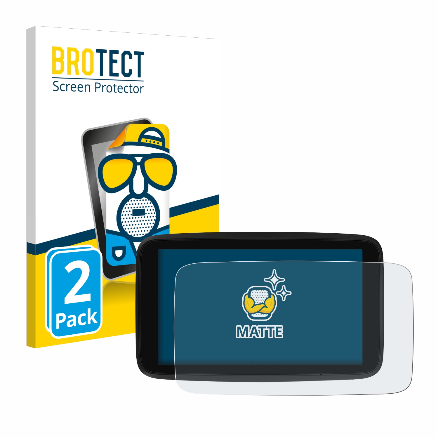 2x BROTECT Entspiegelungs-Folie pro TomTom GO Discover 7