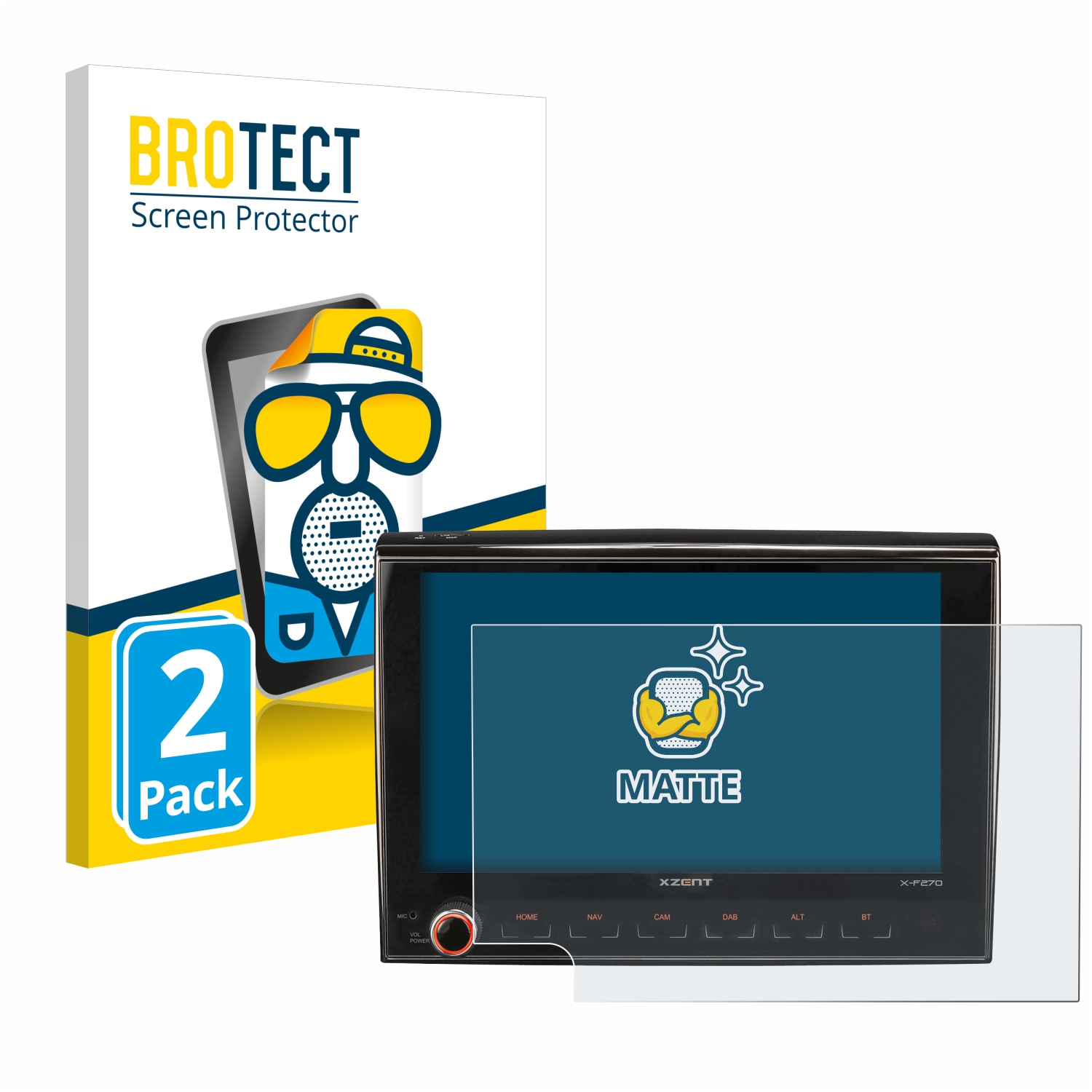 2x BROTECT Entspiegelungs-Folie pro Citroen Jumper II 2006 X-F270 8