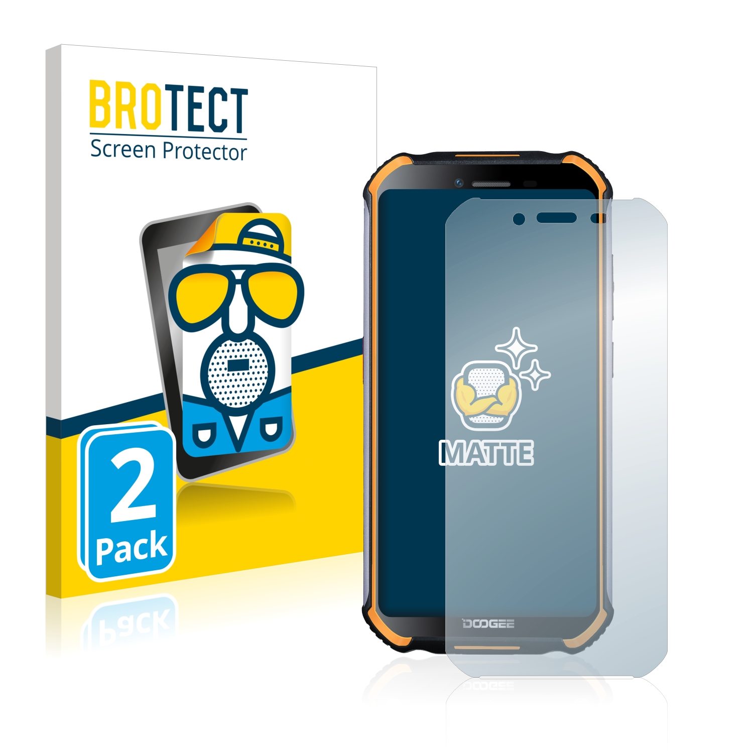 2x BROTECT Entspiegelungs-Folie pro Doogee S40 Pro