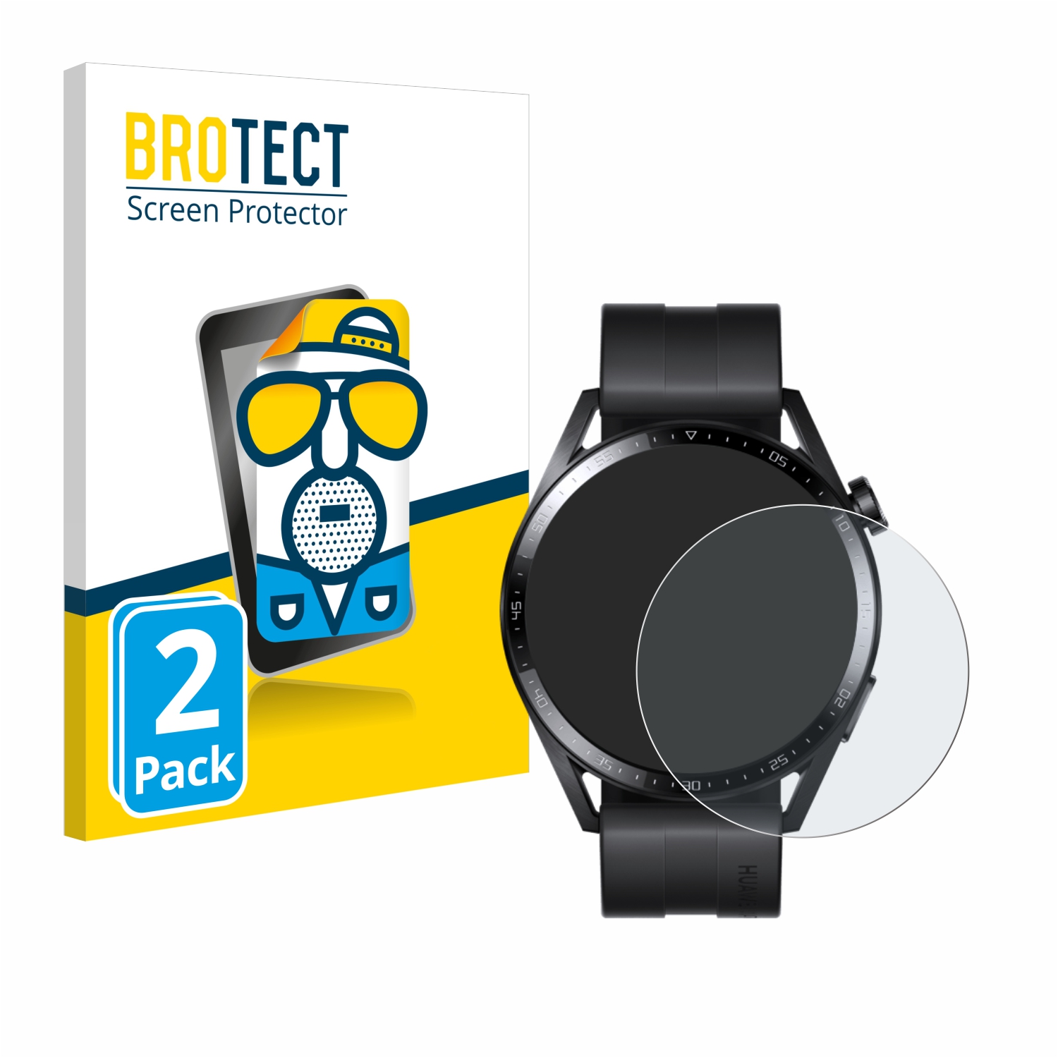 2x BROTECT Entspiegelungs-Folie pro Huawei Watch GT 3 (46 mm)