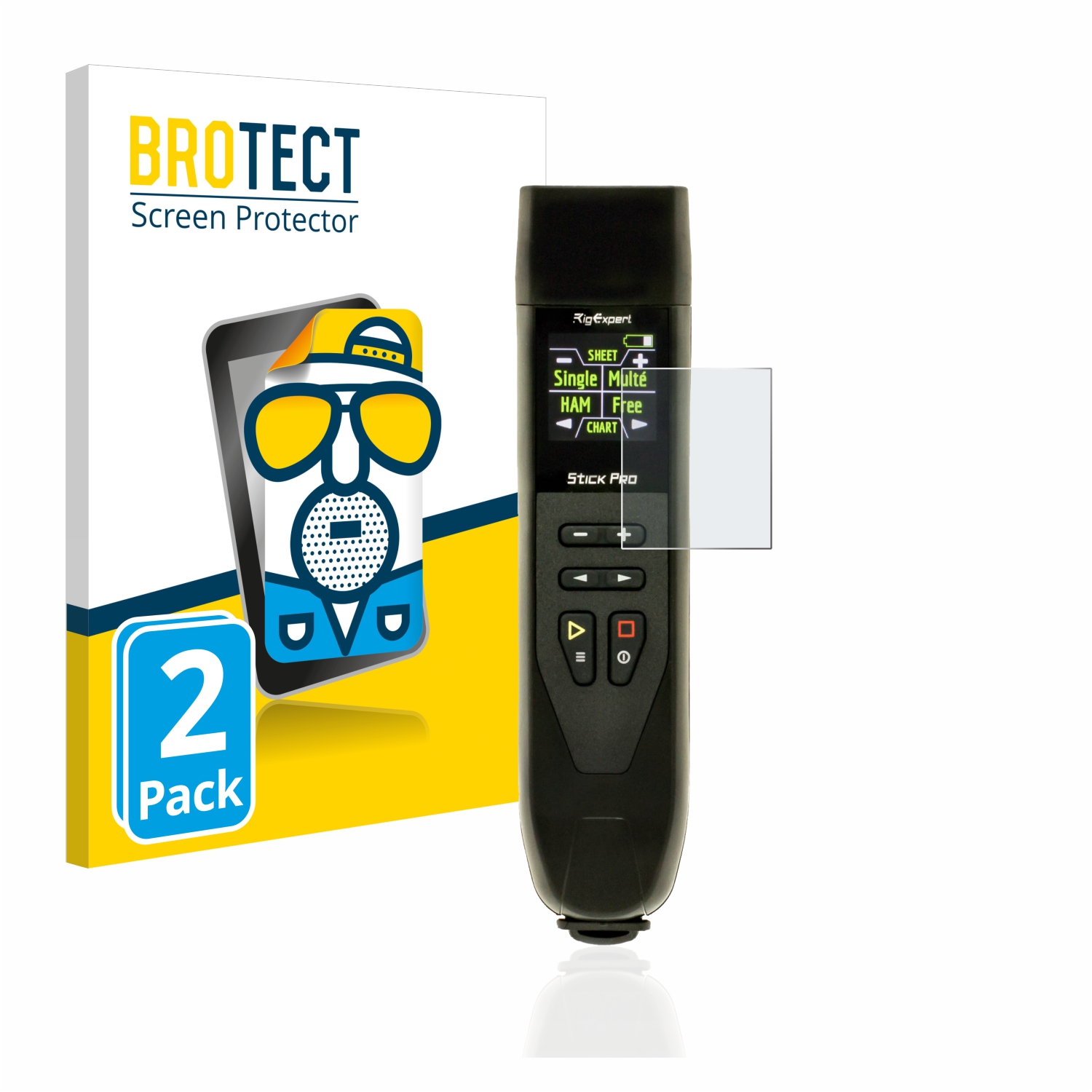 2x BROTECT Entspiegelungs-Folie pro RigExpert Stick Pro