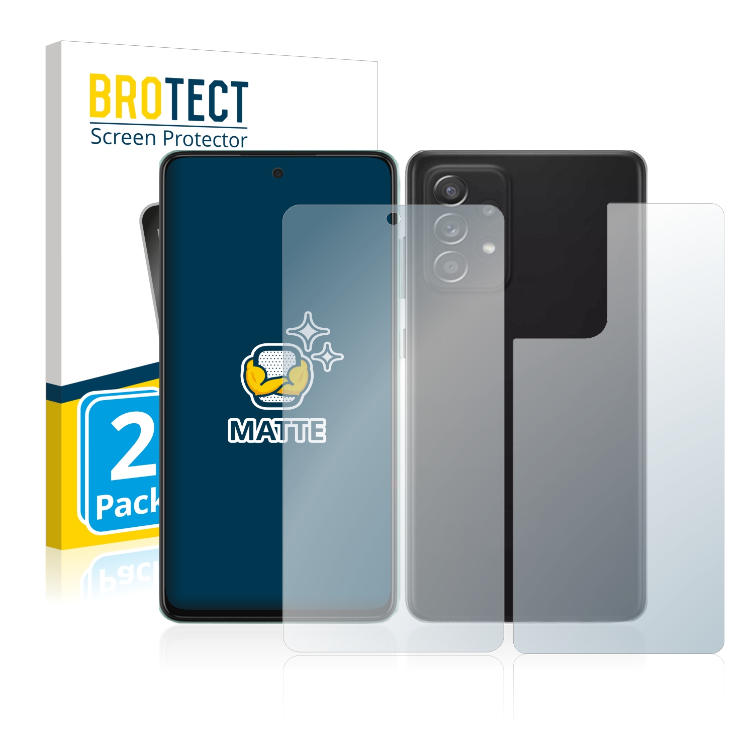 2x BROTECT Entspiegelungs-Folie pro Samsung Galaxy A52 (displej+zadní strana)