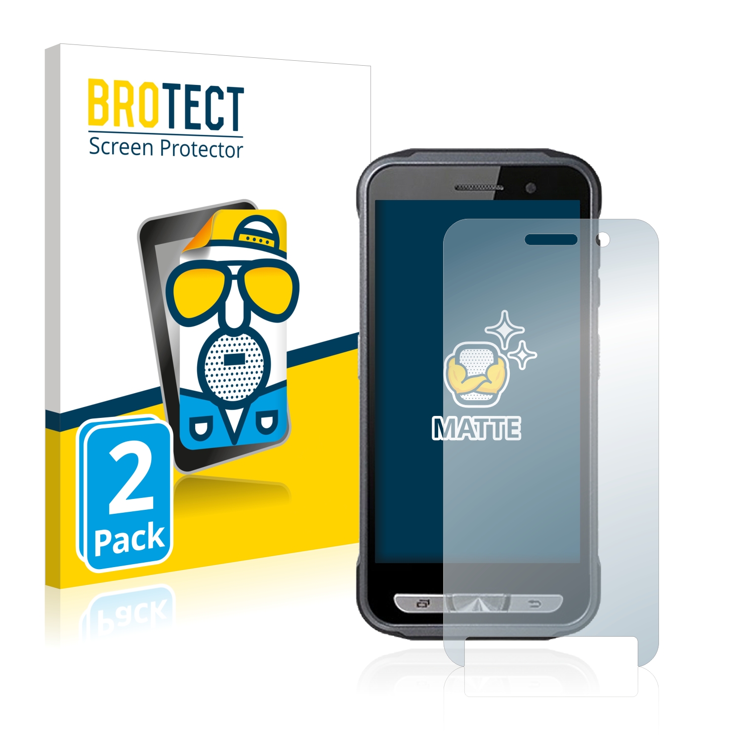 2x BROTECT Entspiegelungs-Folie pro Point Mobile PM45