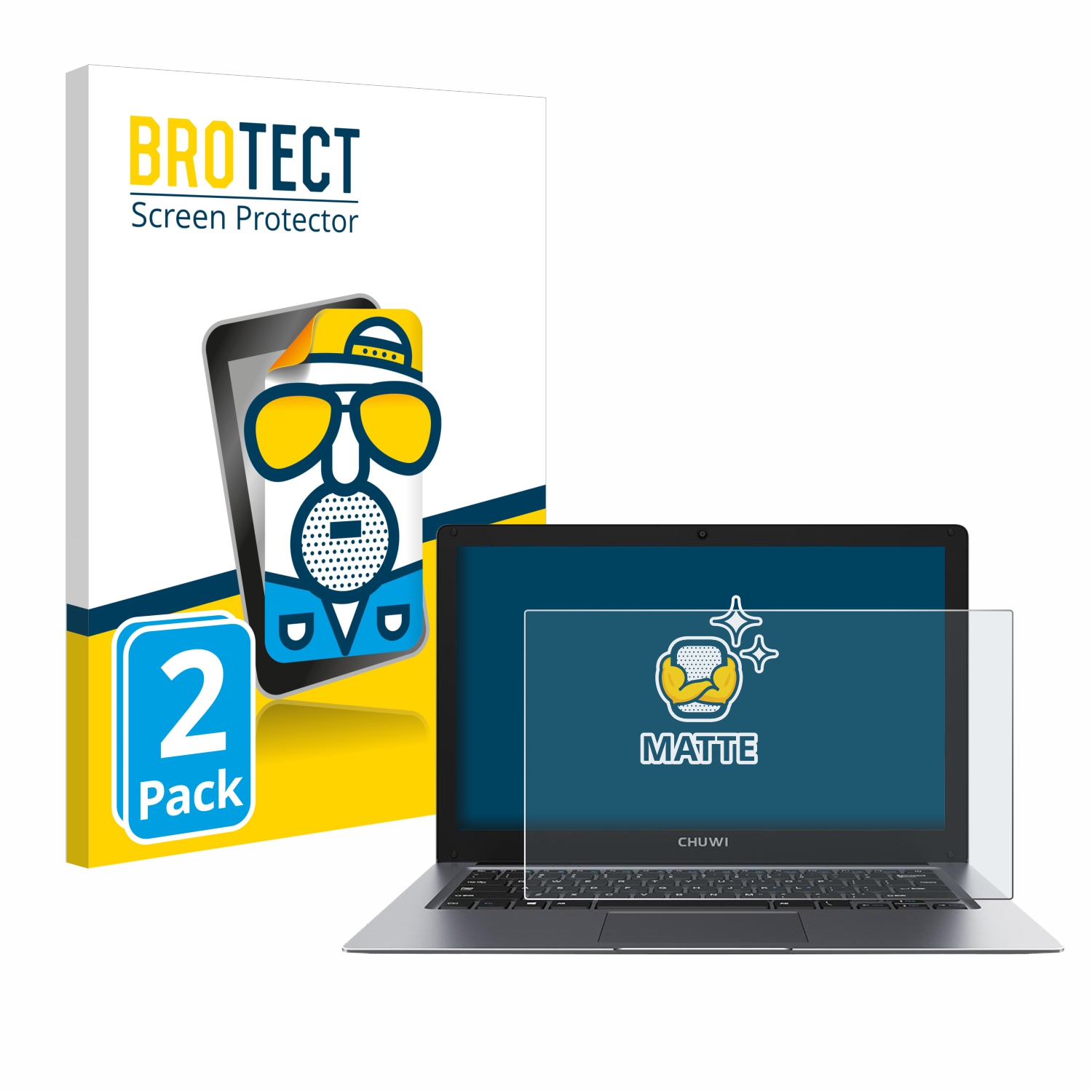 2x BROTECT Entspiegelungs-Folie pro Chuwi HeroBook Pro Plus