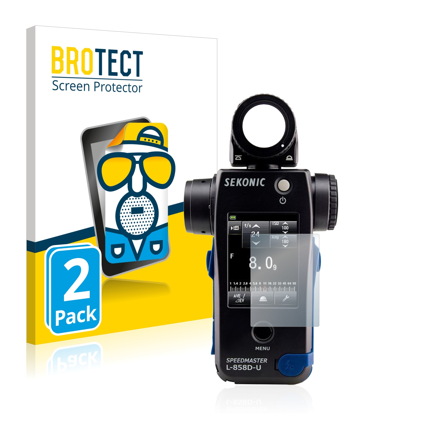 2x BROTECT Entspiegelungs-Folie pro Sekonic L858D