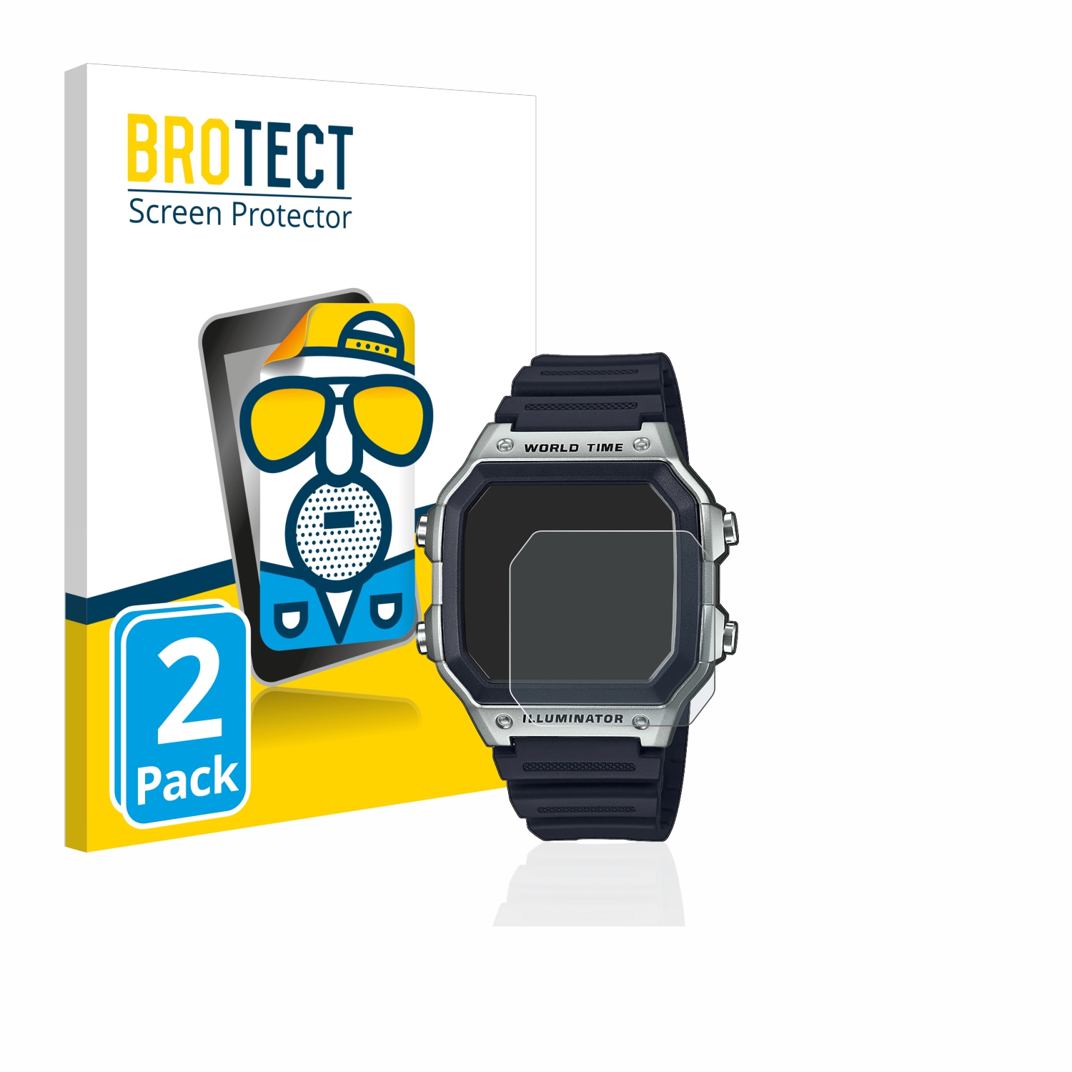 2x BROTECT Entspiegelungs-Folie pro Casio AE-1200WH-1CVEF