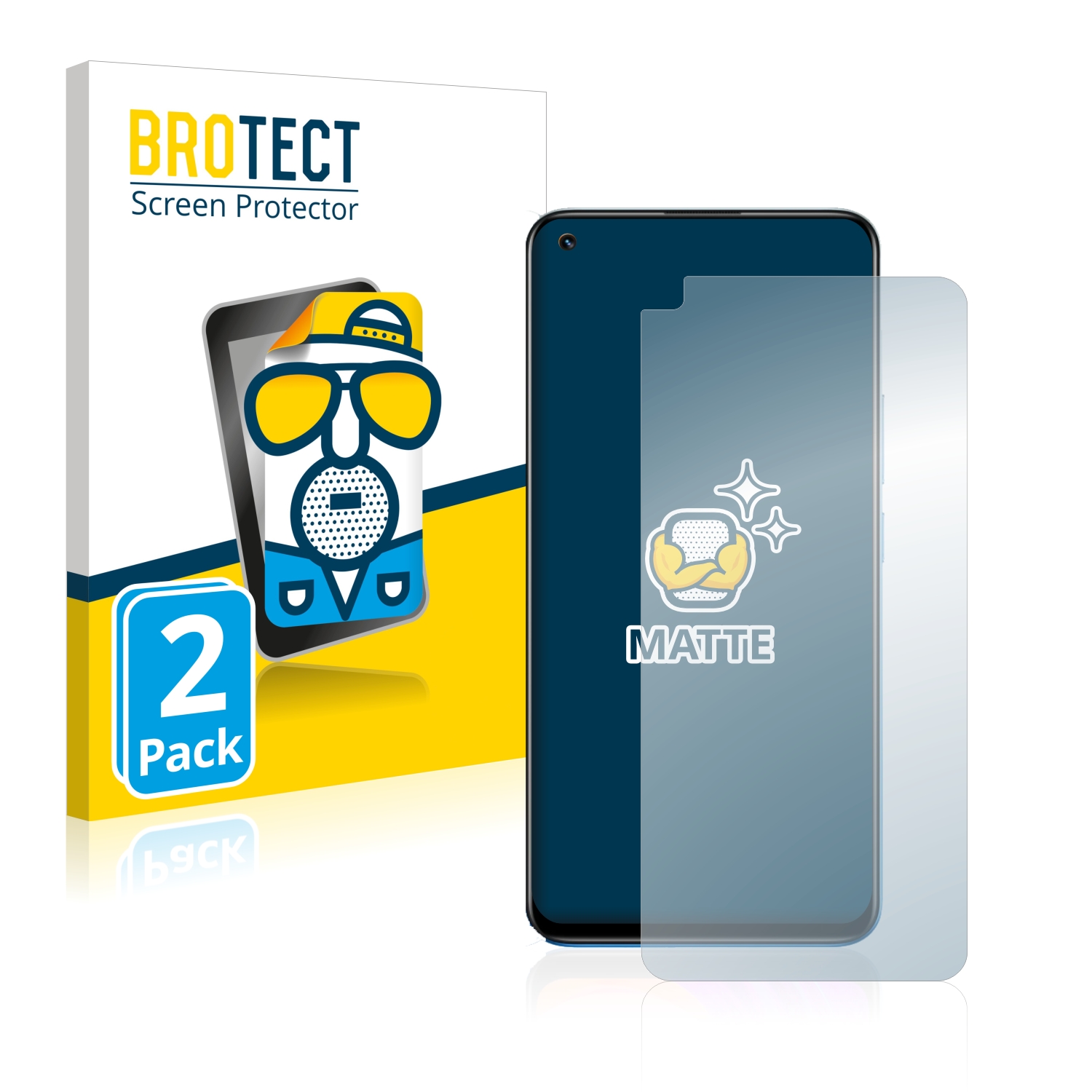 2x BROTECT Entspiegelungs-Folie pro realme 8