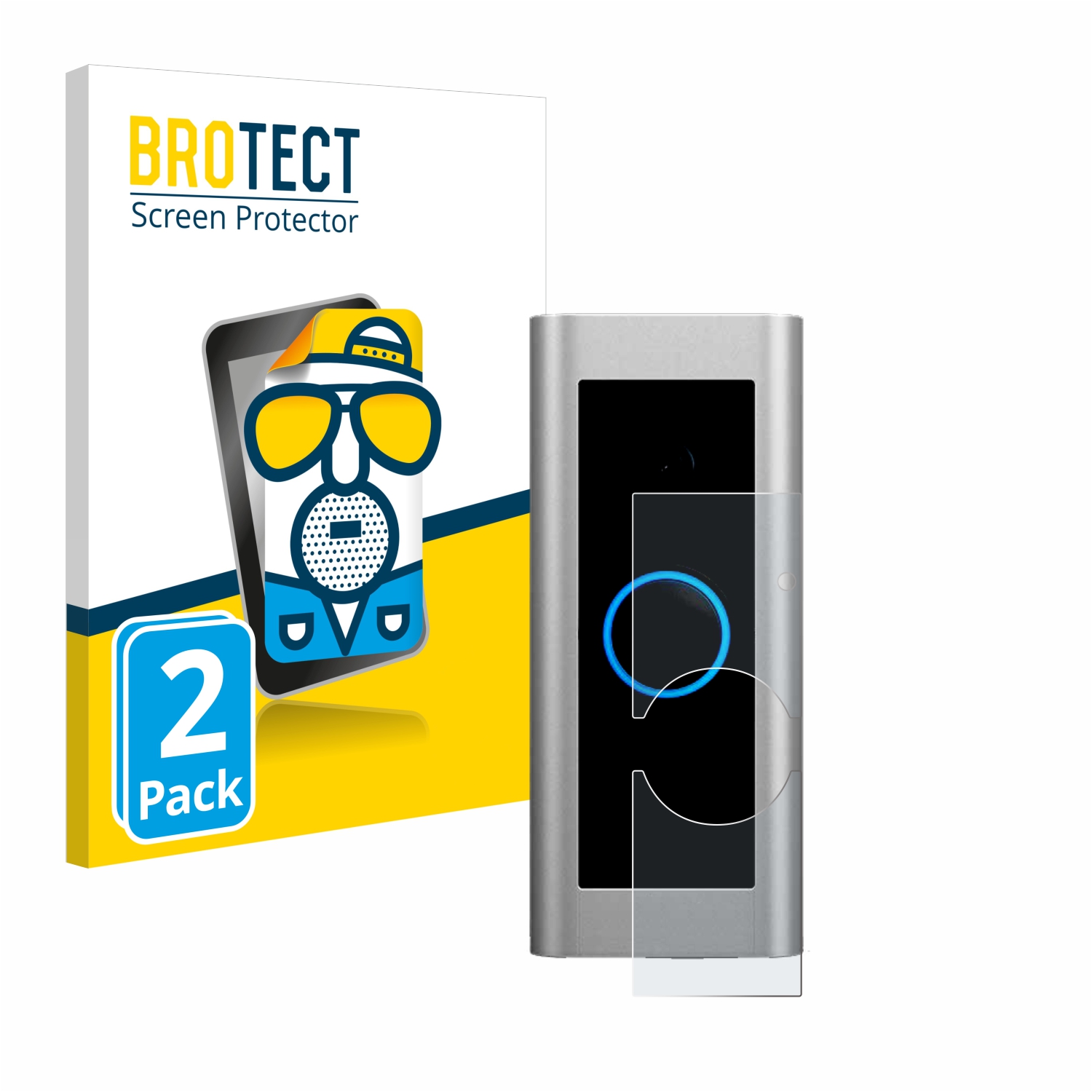2x BROTECT Entspiegelungs-Folie pro Ring Video Doorbell Pro 2