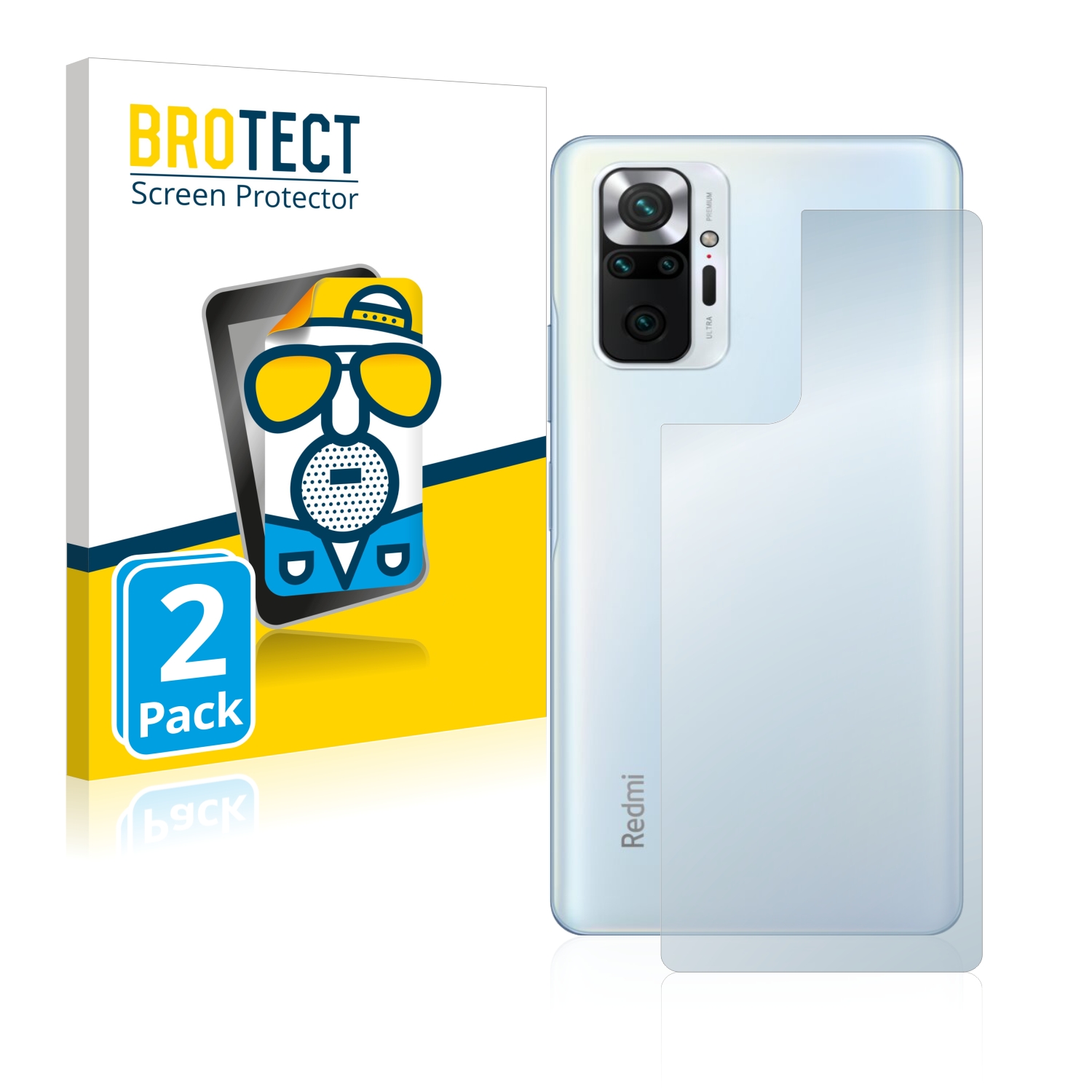 2x BROTECT Entspiegelungs-Folie pro Xiaomi Redmi Note 10 Pro (zadní strana)