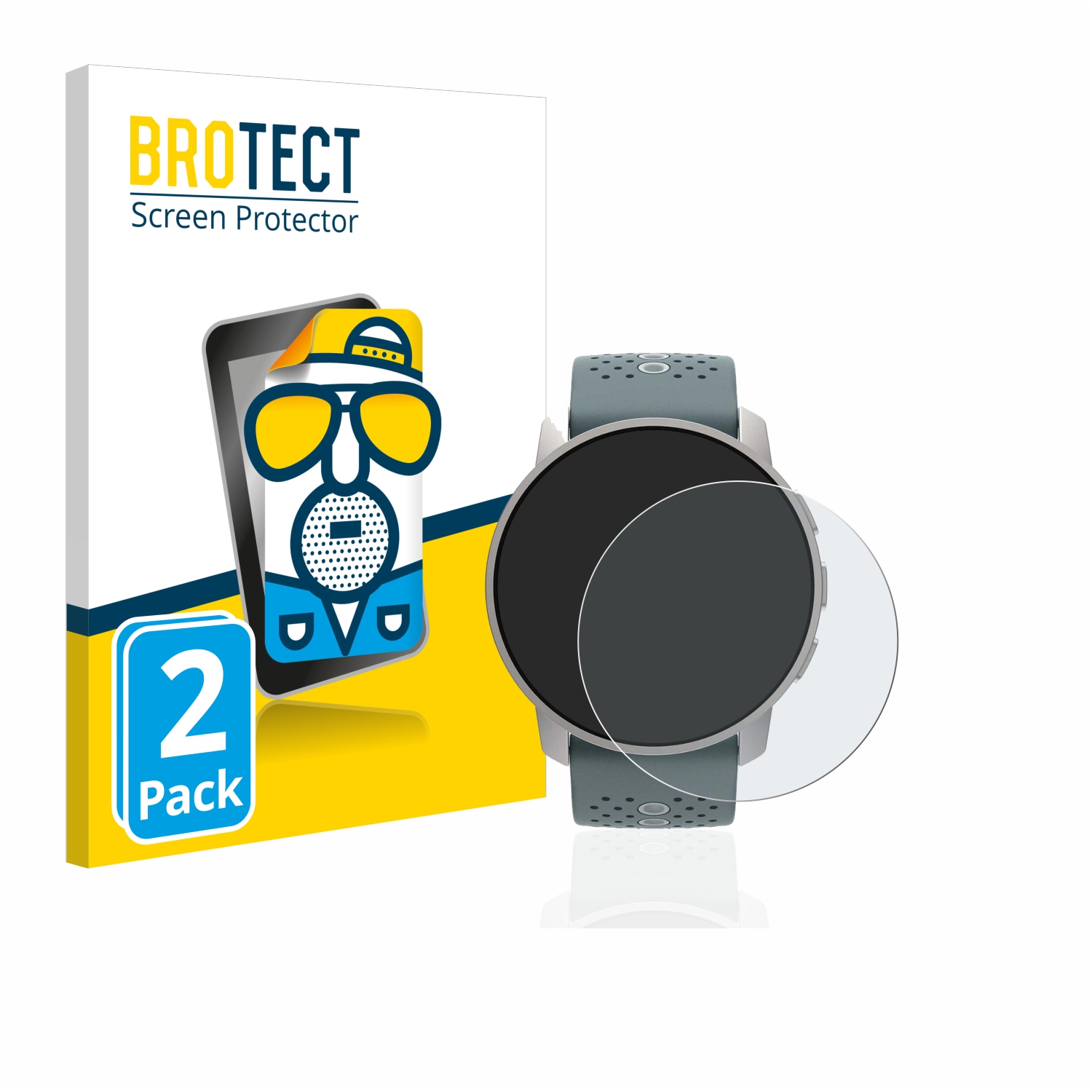 2x BROTECT Entspiegelungs-Folie pro Suunto 9 Peak