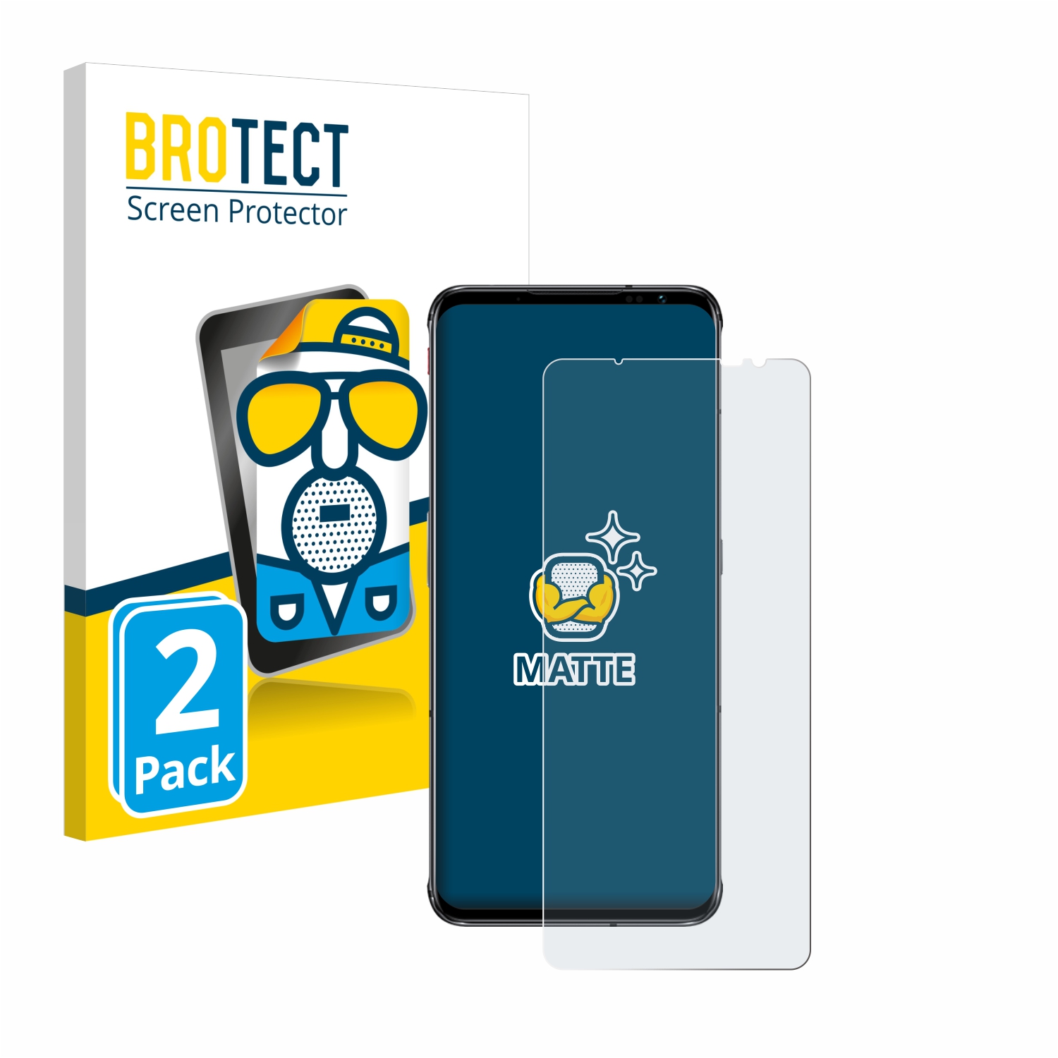2x BROTECT Entspiegelungs-Folie pro ZTE Nubia Red Magic 6 Pro